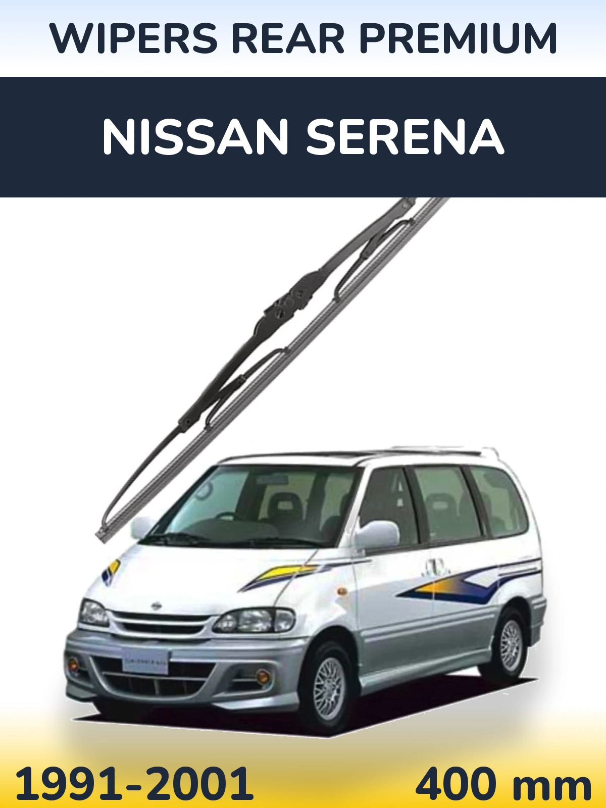 Rear wiper blade WIPERS REAR PREMIUM 400 mm for Nissan Serena 1991-2001