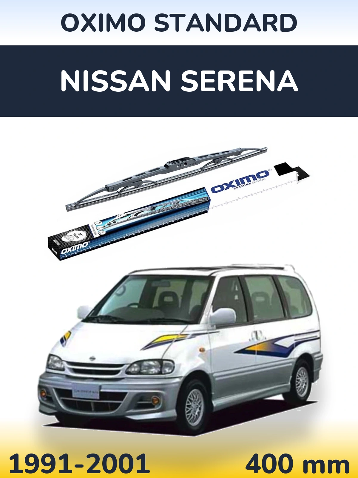 Tylna wycieraczka Oximo Standard 400 mm do Nissan Serena 1991-2001