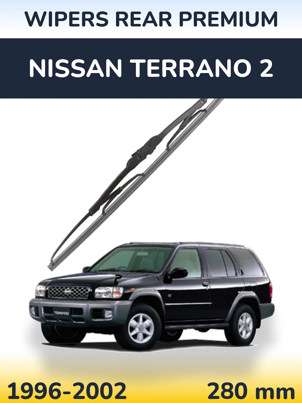 Rear wiper blade WIPERS REAR PREMIUM 280 mm for Nissan Terrano 2 1996-2002