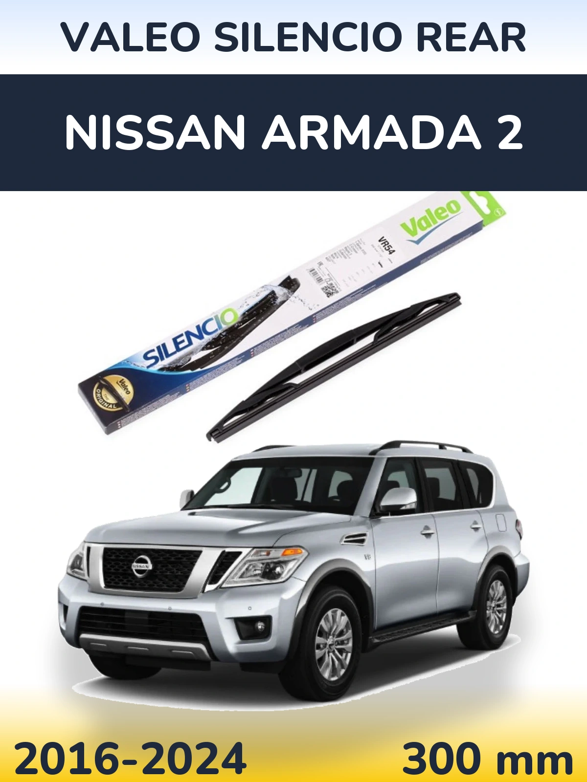 Tylna wycieraczka Valeo Silencio Rear 300 mm do Nissan Armada 2 2016-2024
