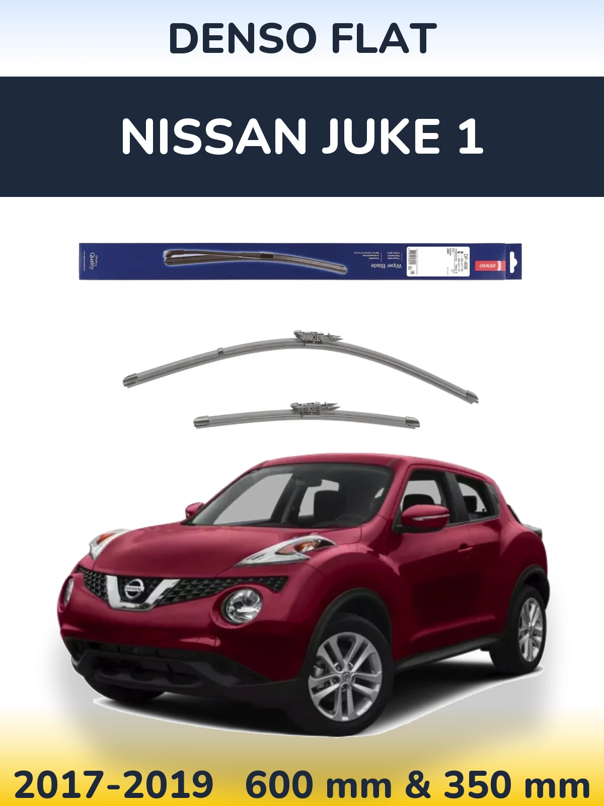 Komplet przednich wycieraczek Denso Flat 580 & 350 mm do Nissan Juke 1 2017-2019