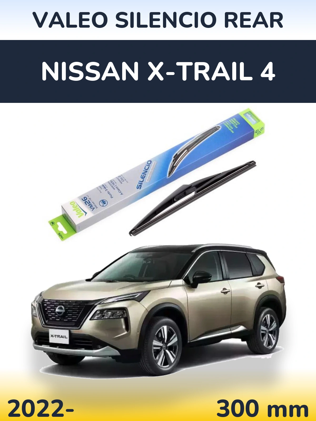 Tylna wycieraczka Valeo Silencio Rear 300 mm do Nissan X-Trail 4 2022-2026