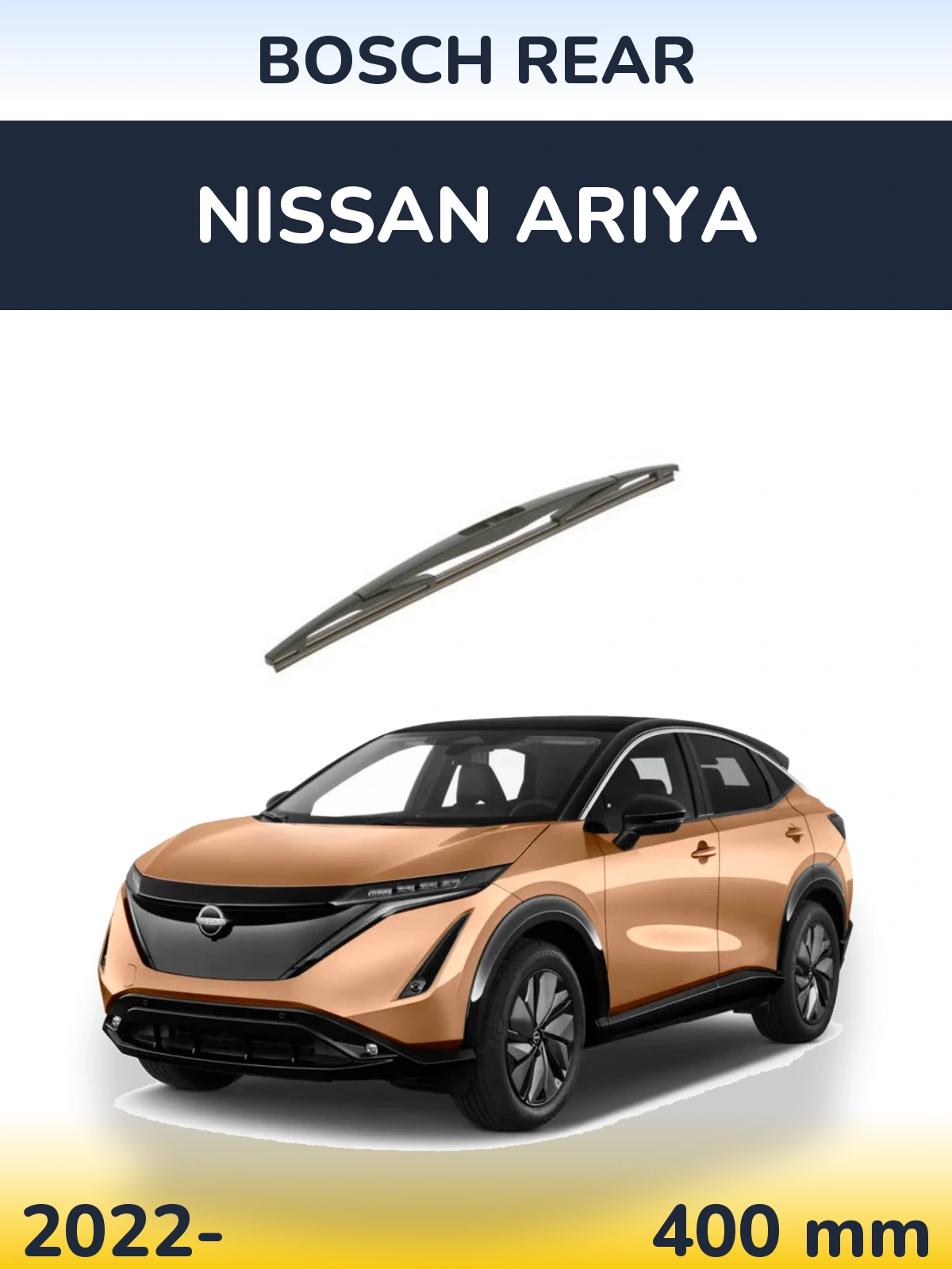 Rear wiper blade BOSCH Rear 400 mm for Nissan Ariya 2022-2026