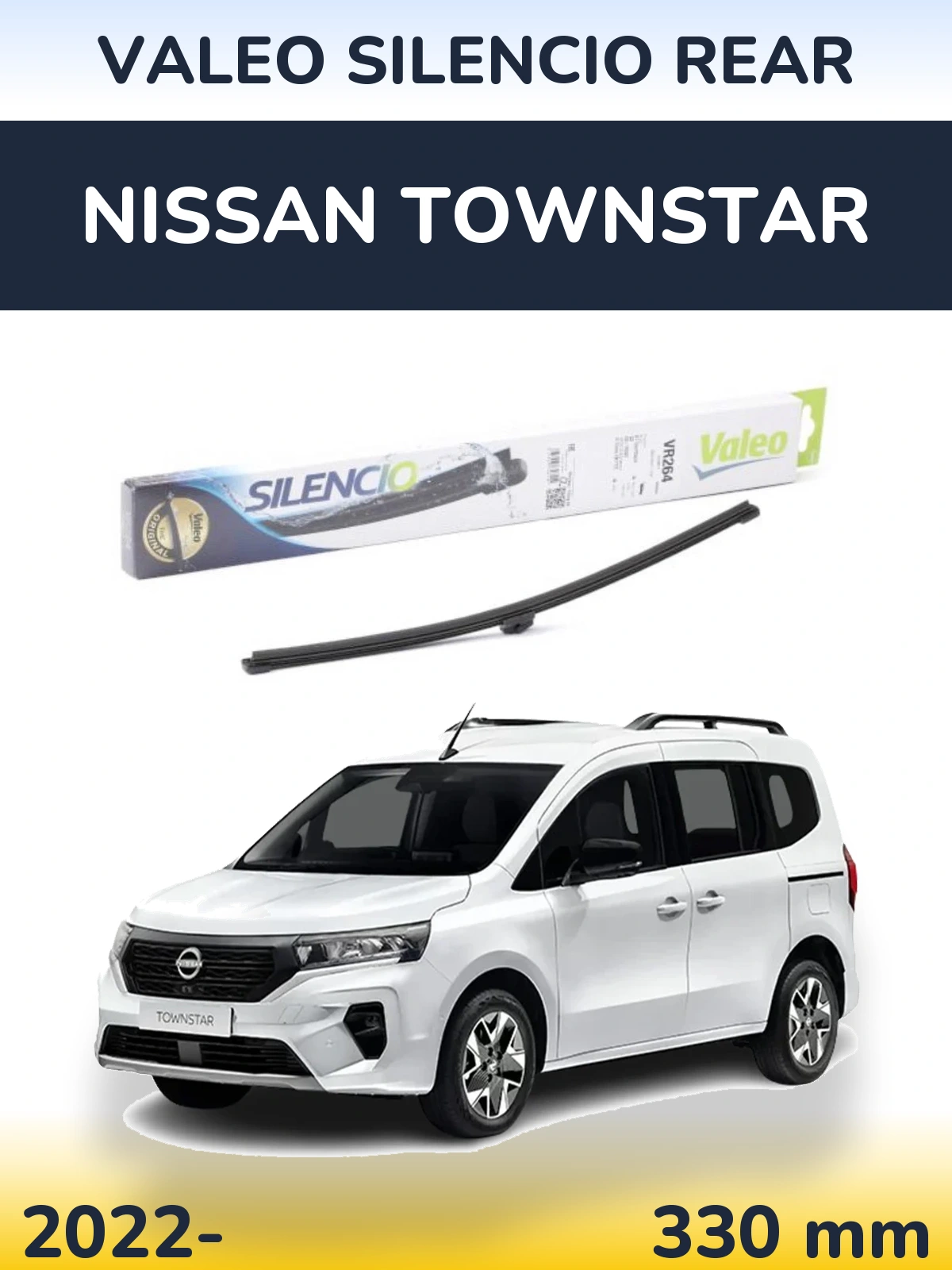 Tylna wycieraczka Valeo Silencio Rear 320 mm do Nissan Townstar 2022-2026