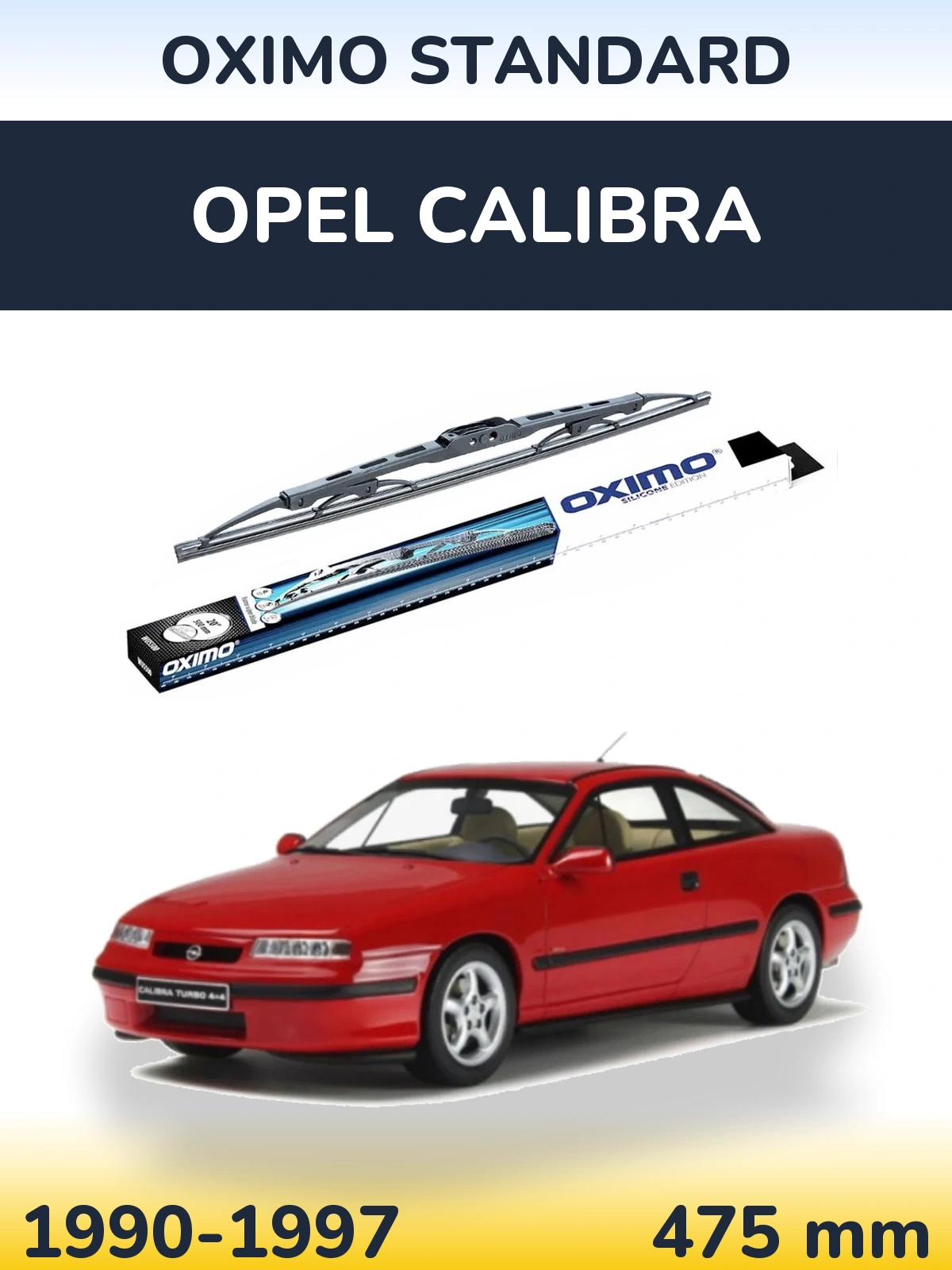 Tylna wycieraczka Oximo Standard 475 mm do Opel Calibra 1990-1997