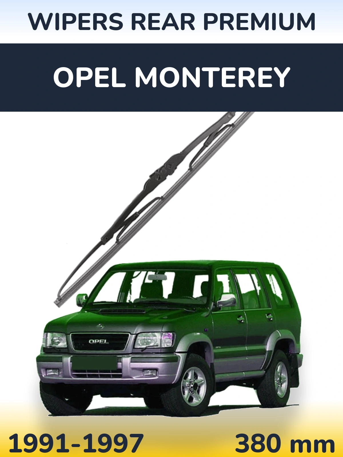 Tylna wycieraczka WIPERS REAR PREMIUM 380 mm do Opel Monterey 1991-1997