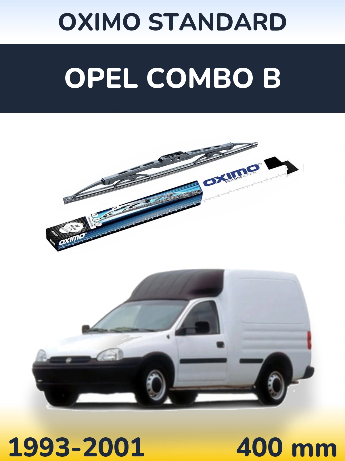 Задний дворник Oximo Standard 400 мм для Opel Combo B 1993-2001