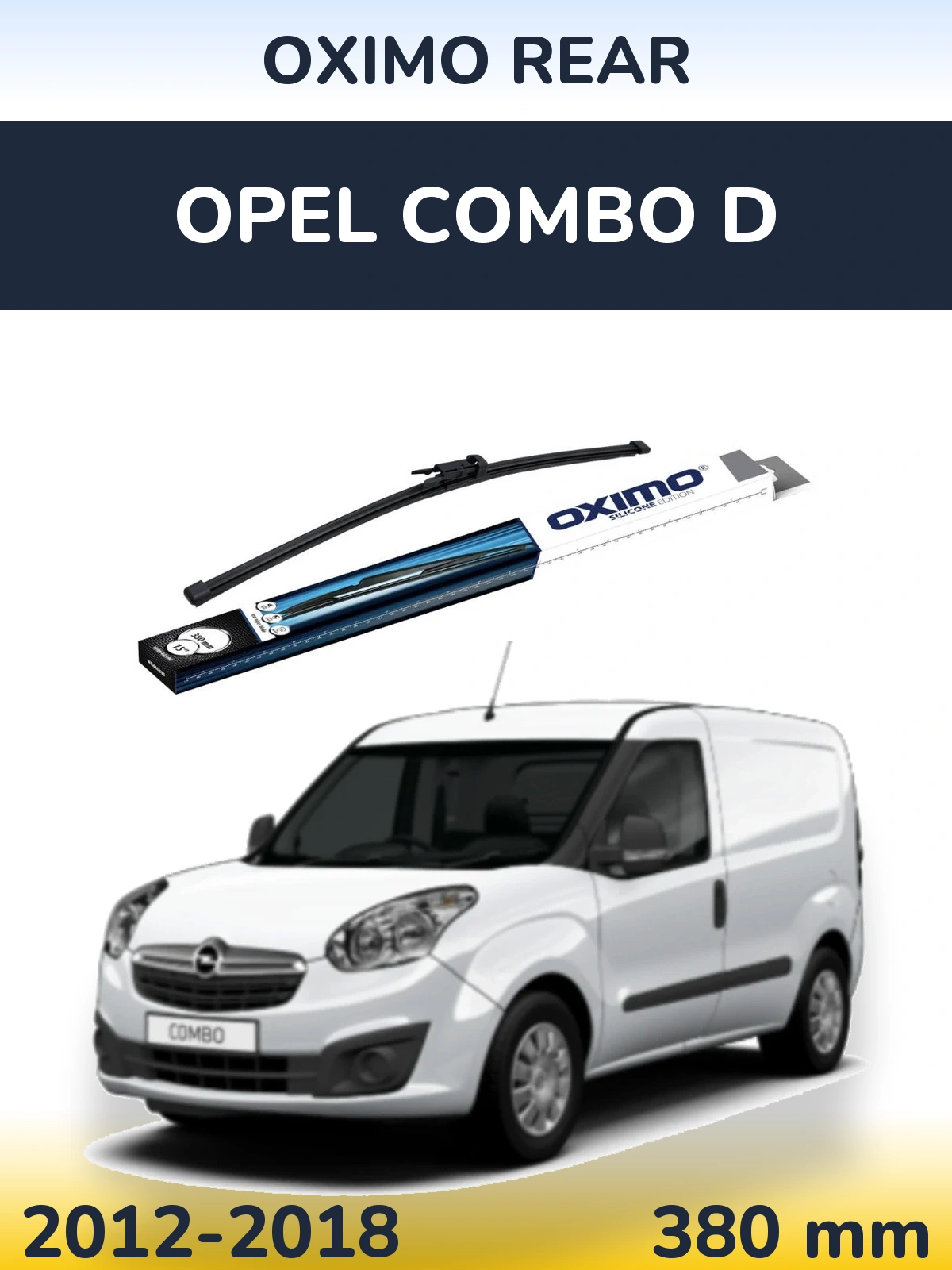 Tylna wycieraczka Oximo Rear 380 mm do Opel Combo D 2012-2018
