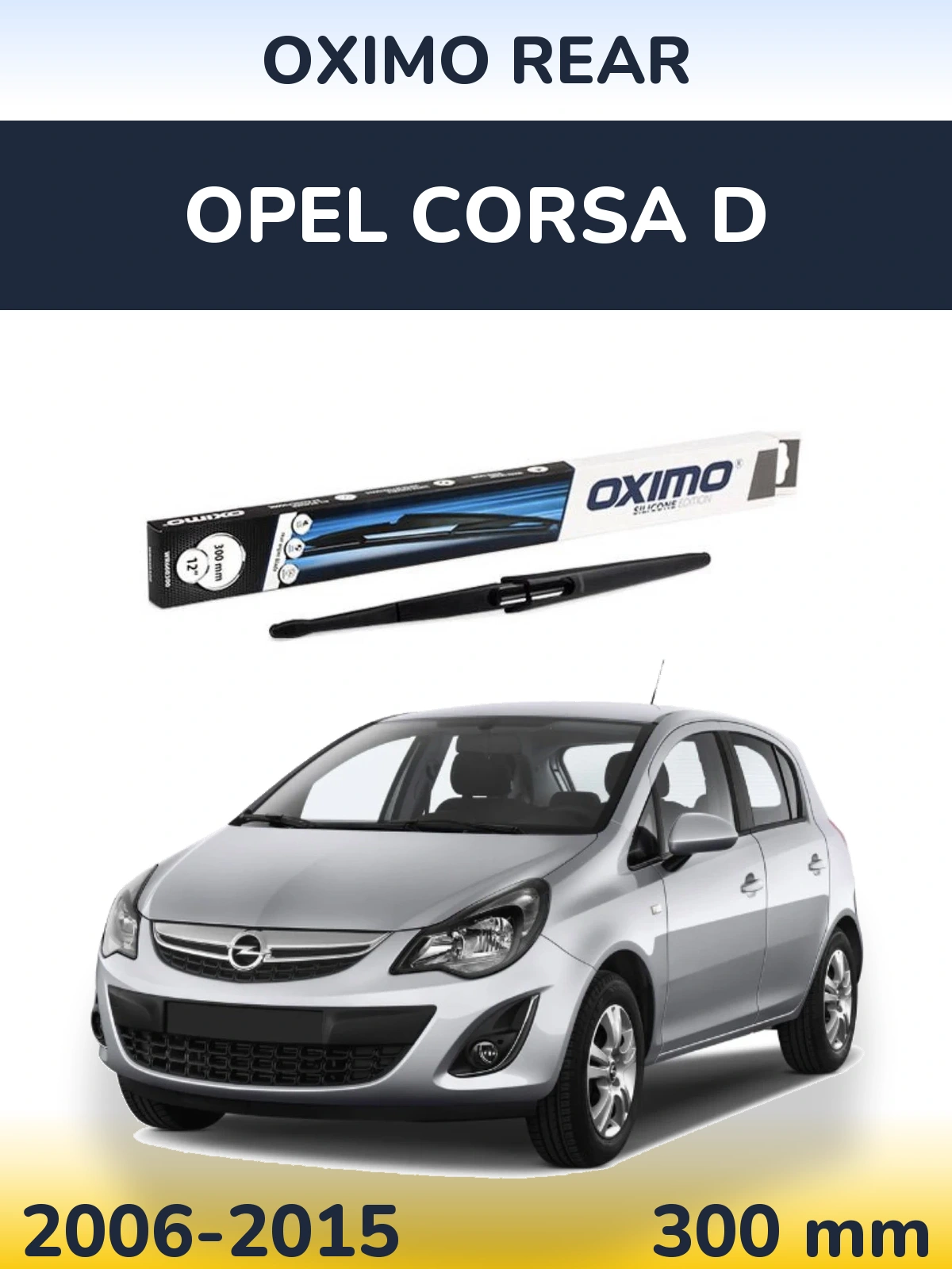 Rear wiper blade Oximo Rear 300 mm for Opel Corsa D 2006-2015