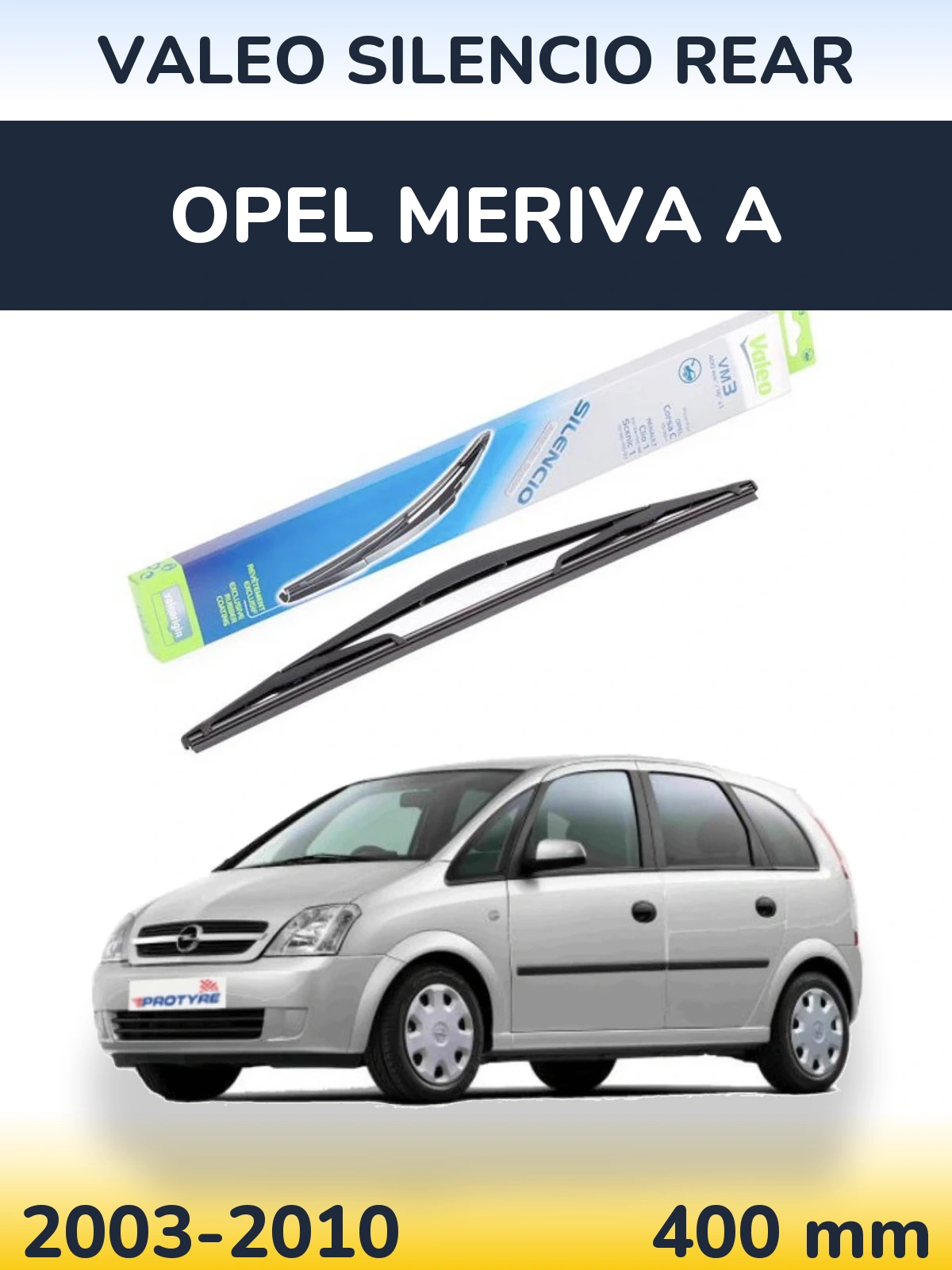 Tylna wycieraczka Valeo Silencio Rear 400 mm do Opel Meriva A 2003-2010