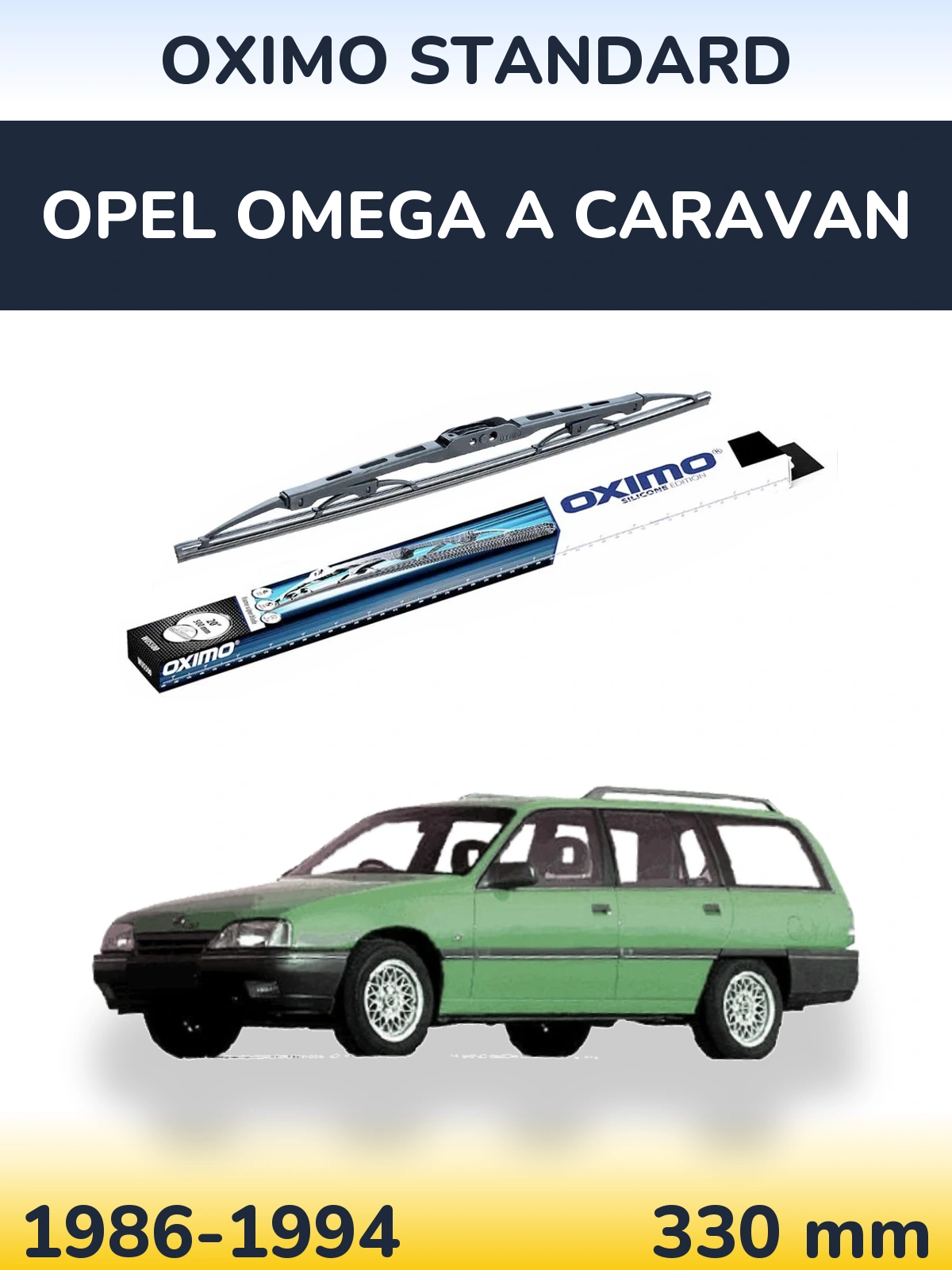 Tylna wycieraczka Oximo Standard 325 mm do Opel Omega A Caravan 1986-1994