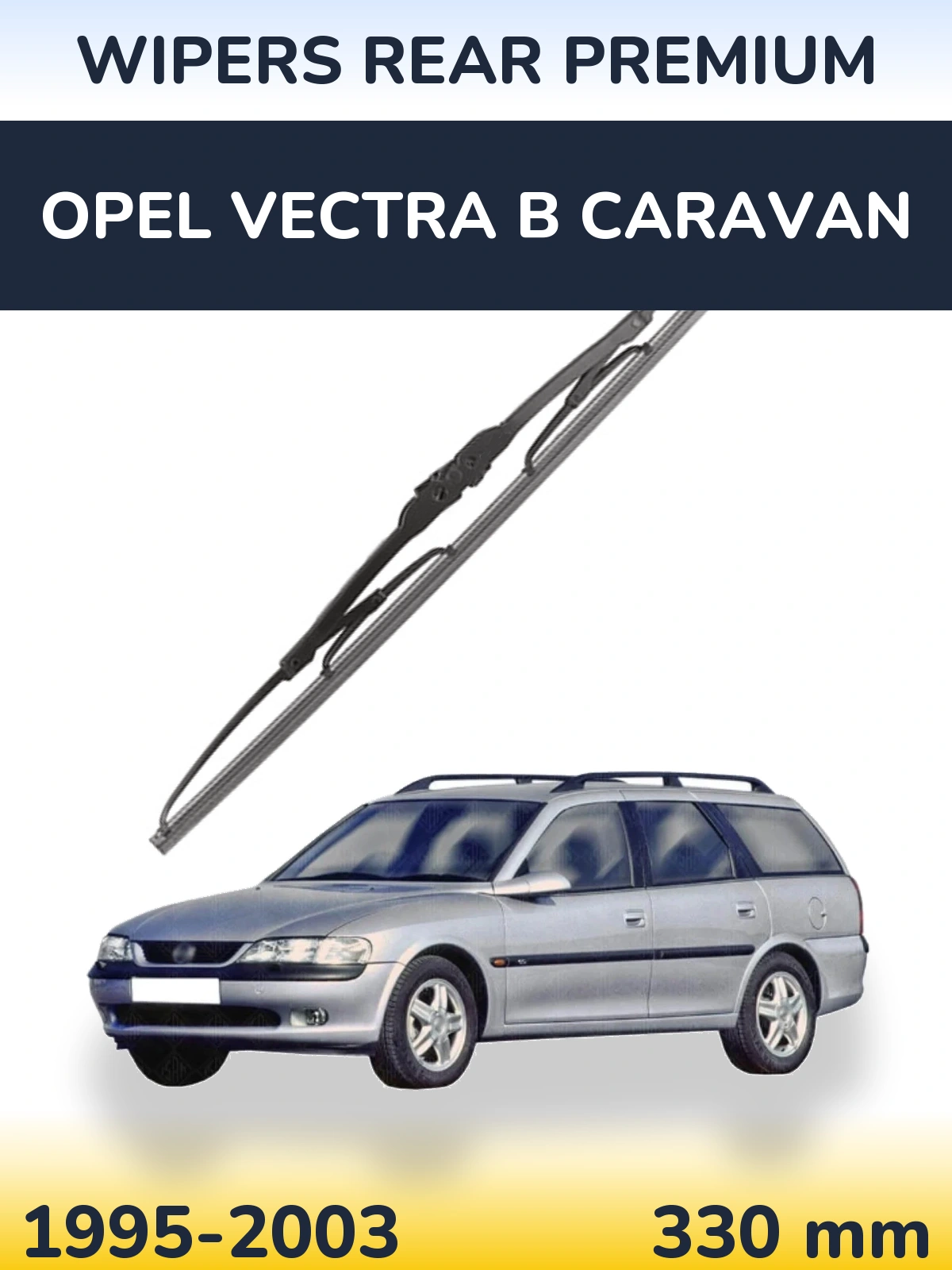 Rear wiper blade WIPERS REAR PREMIUM 330 mm for Opel Vectra B Caravan 1995-2003