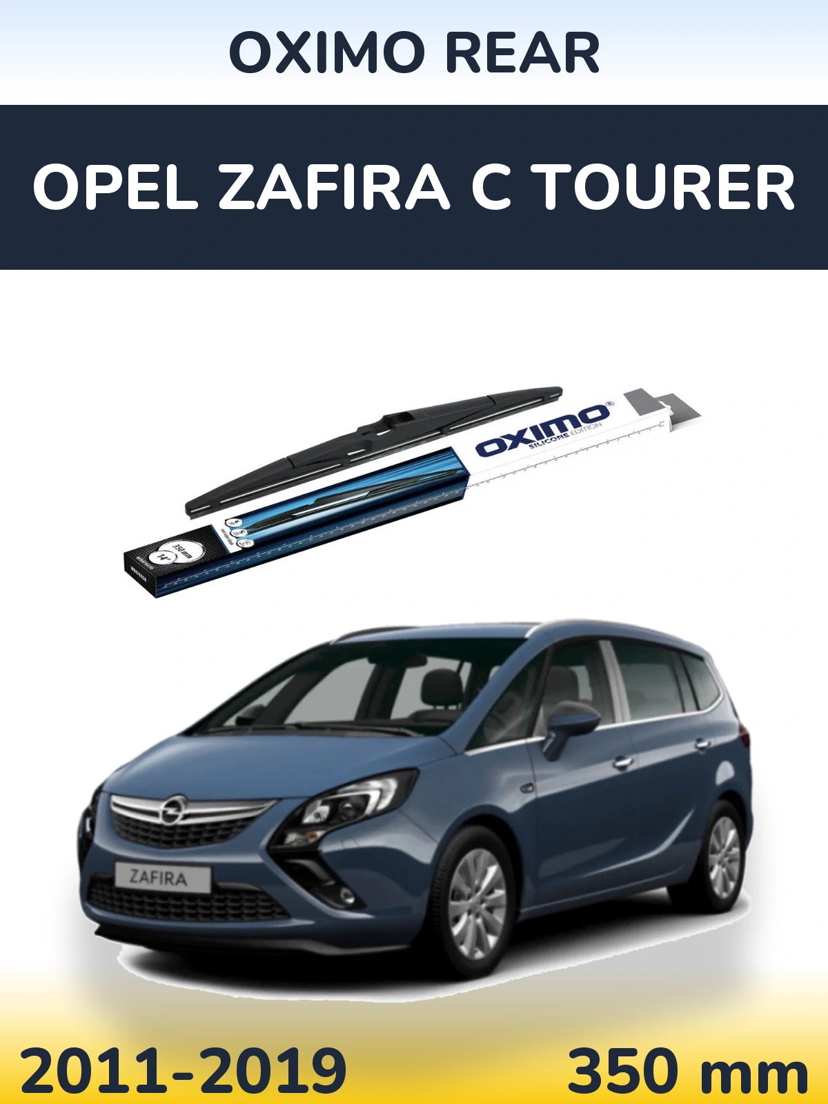 Rear wiper blade Oximo Rear 350 mm for Opel Zafira C Tourer 2011-2019
