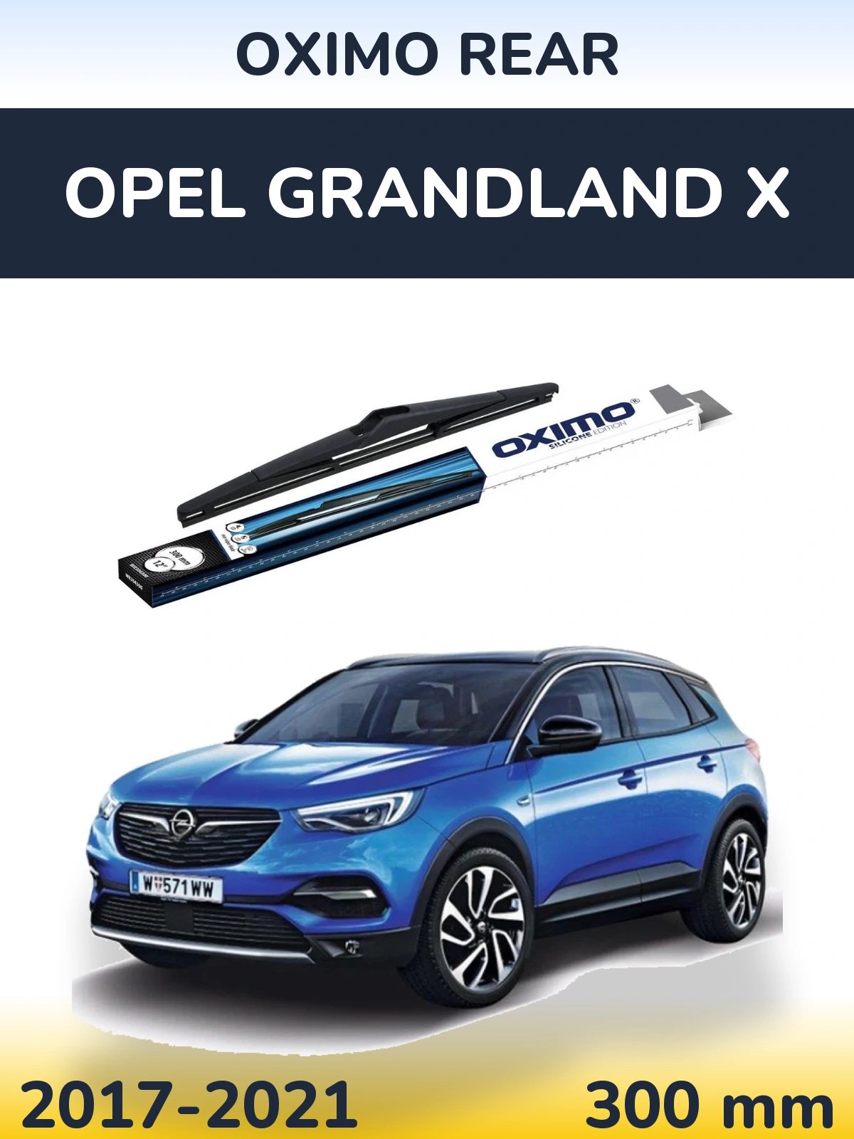 Rear wiper blade Oximo Rear 300 mm for Opel Grandland X 2017-2021