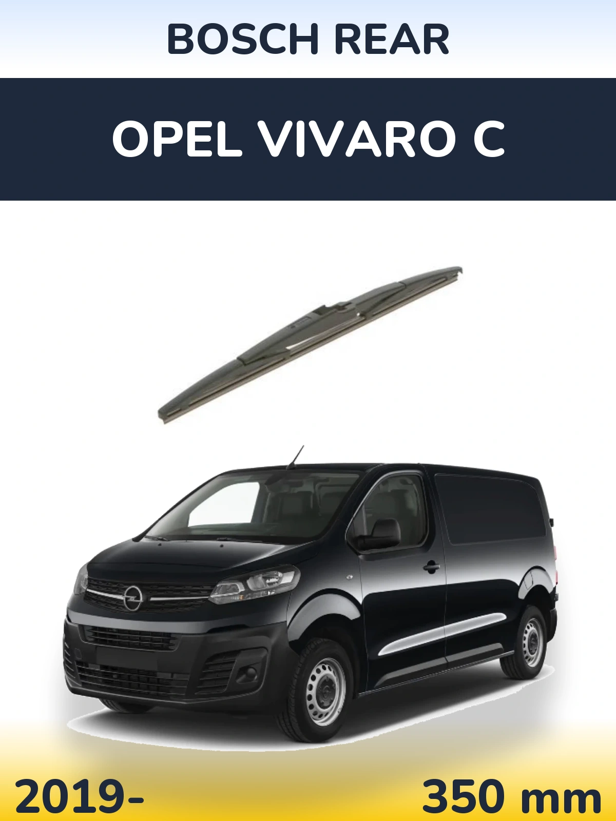 Задня щітка BOSCH Rear 350 мм для Opel Vivaro C 2019-2026