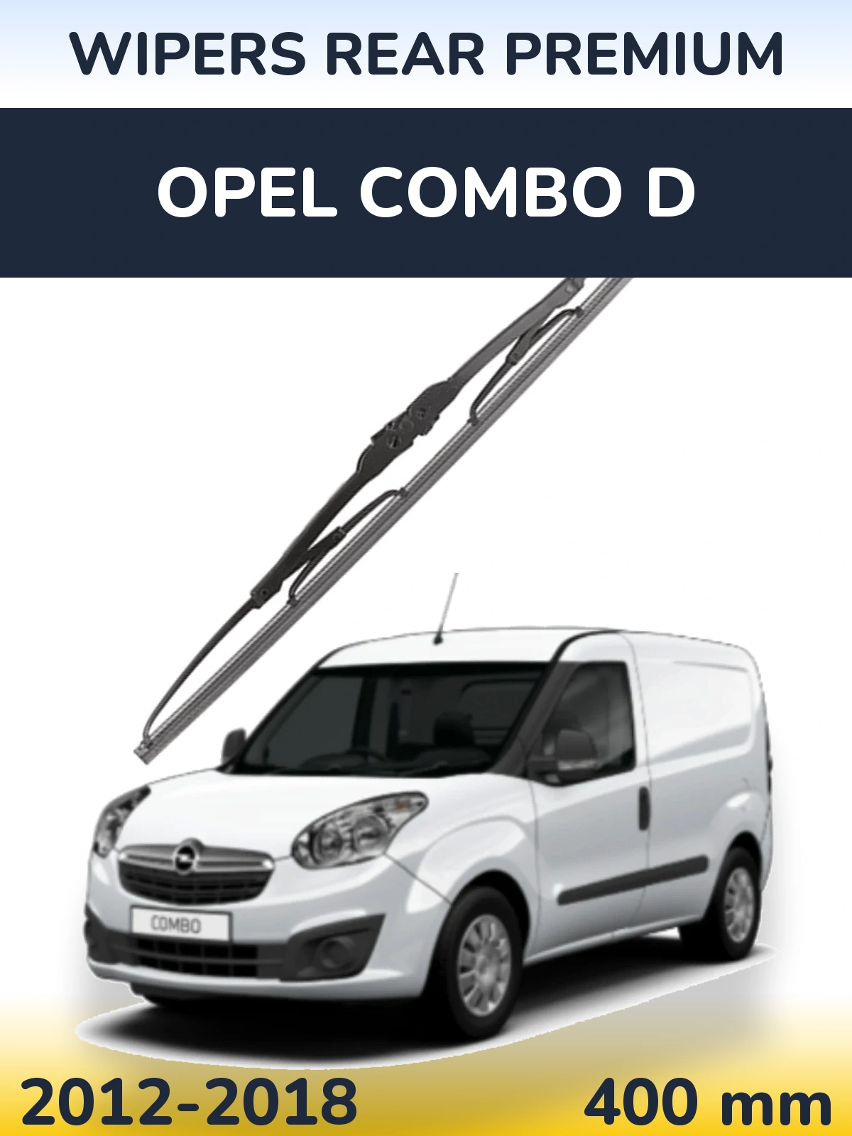 Tylna wycieraczka WIPERS REAR PREMIUM 400 mm do Opel Combo D 2012-2018