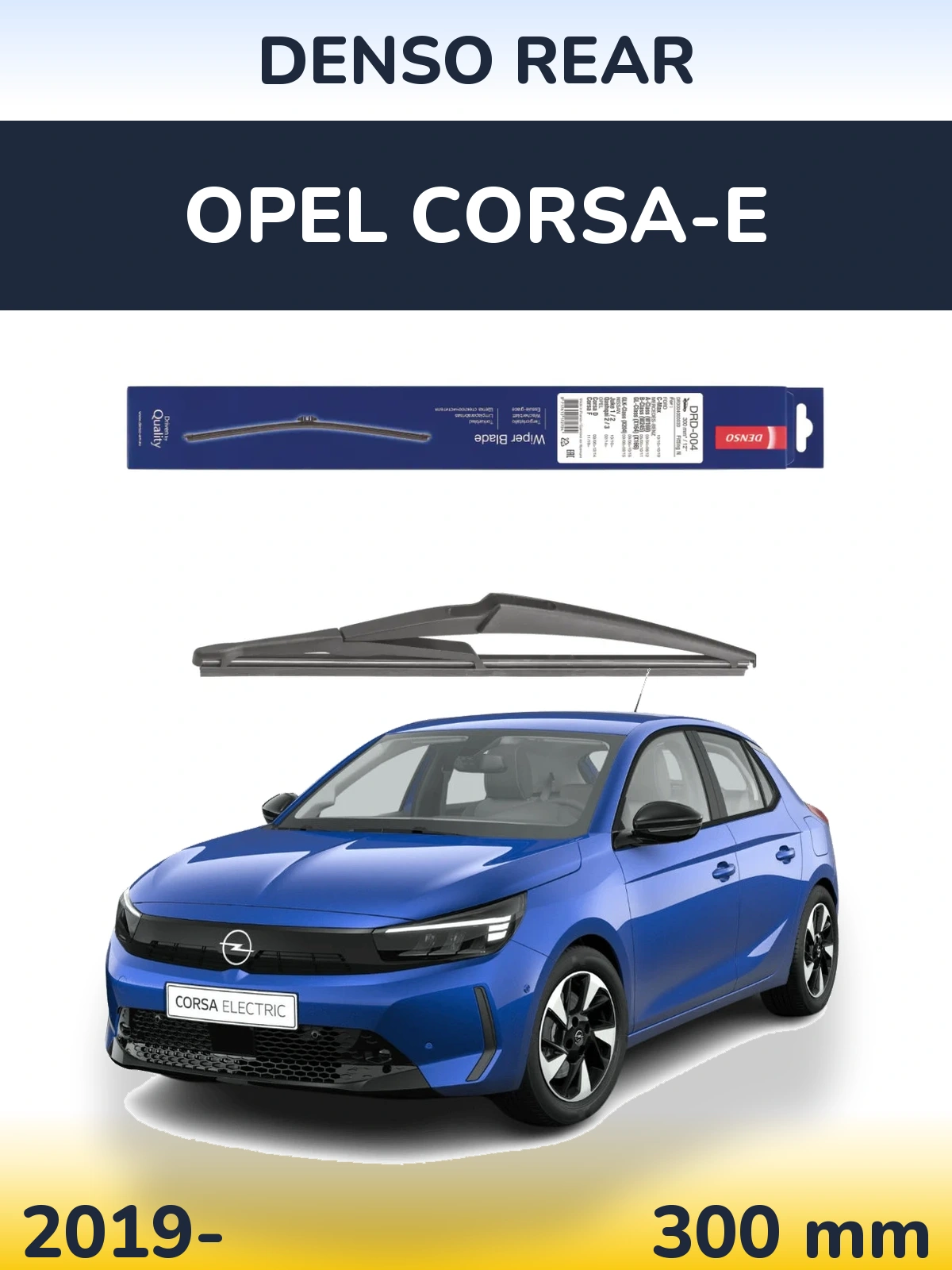 Tylna wycieraczka Denso Rear 300 mm do Opel Corsa-e 2019-2026