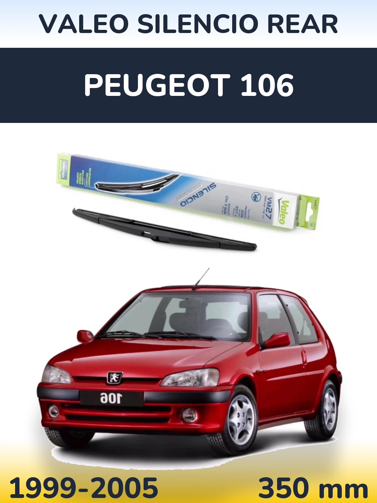 Tylna wycieraczka Valeo Silencio Rear 350 mm do Peugeot 106 1999-2005