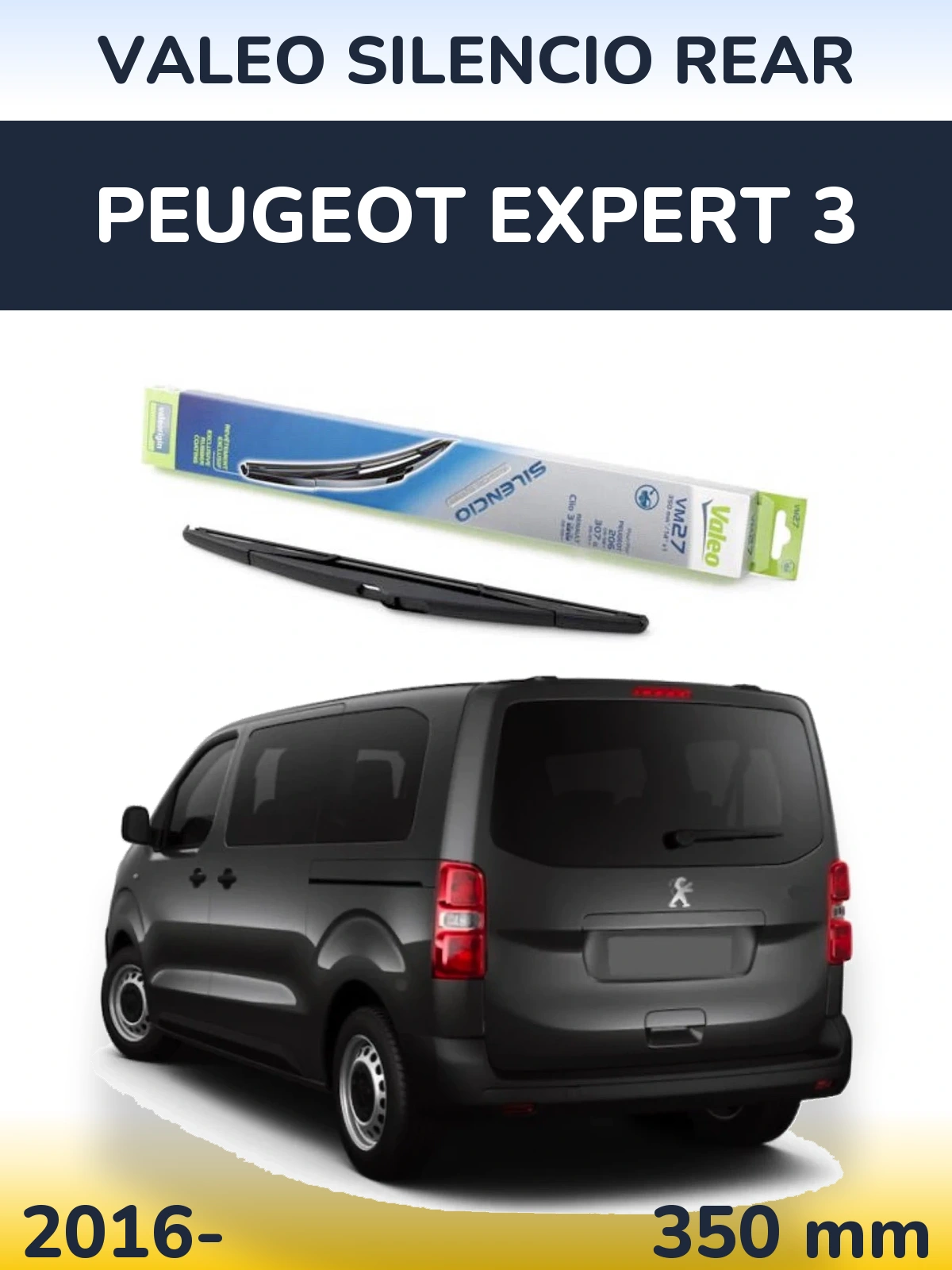 Задня щітка Valeo Silencio Rear 350 мм для Peugeot Expert 3 2016-2026