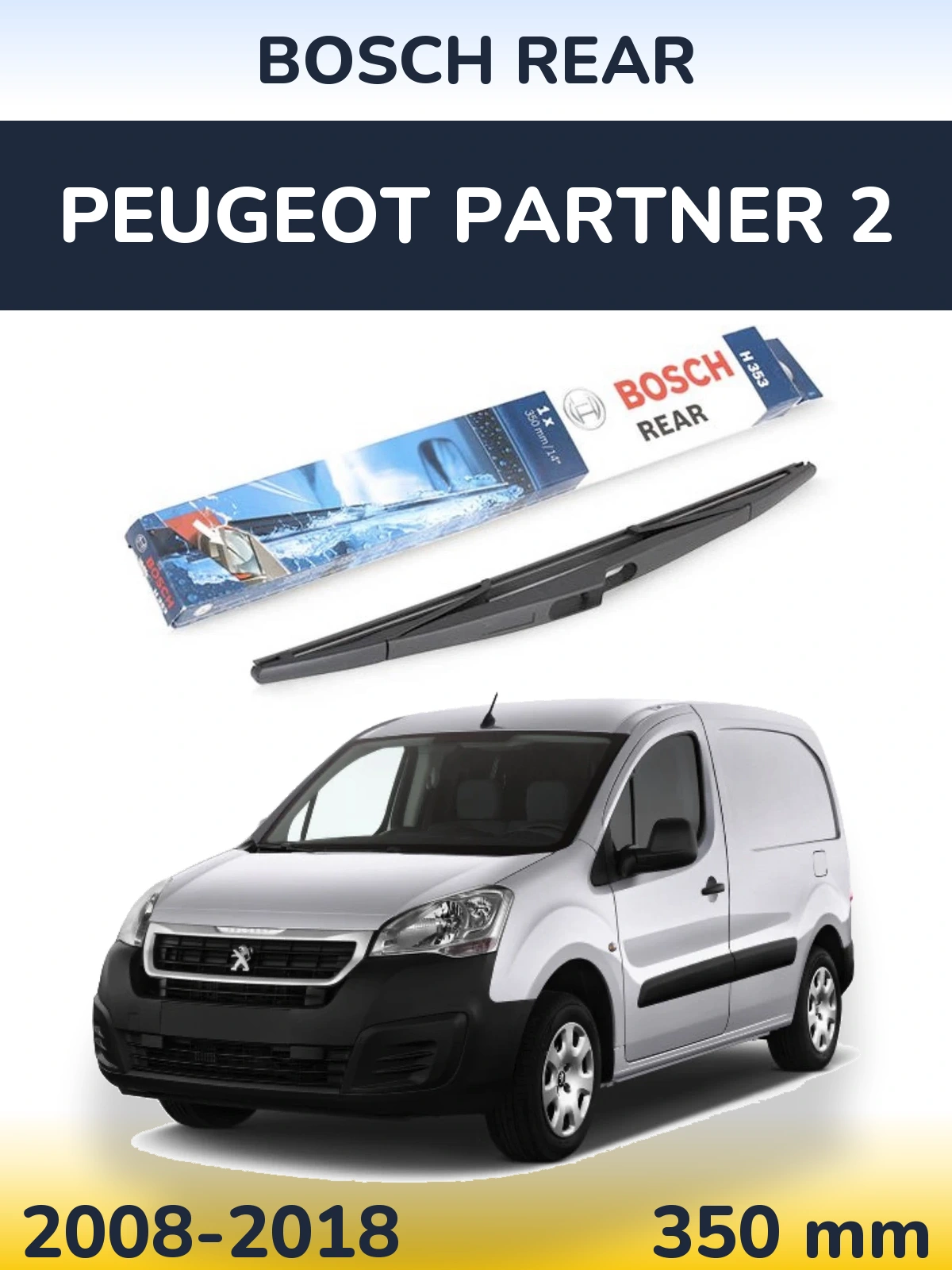 Tylna wycieraczka BOSCH Rear 350 mm do Peugeot Partner 2 2008-2018