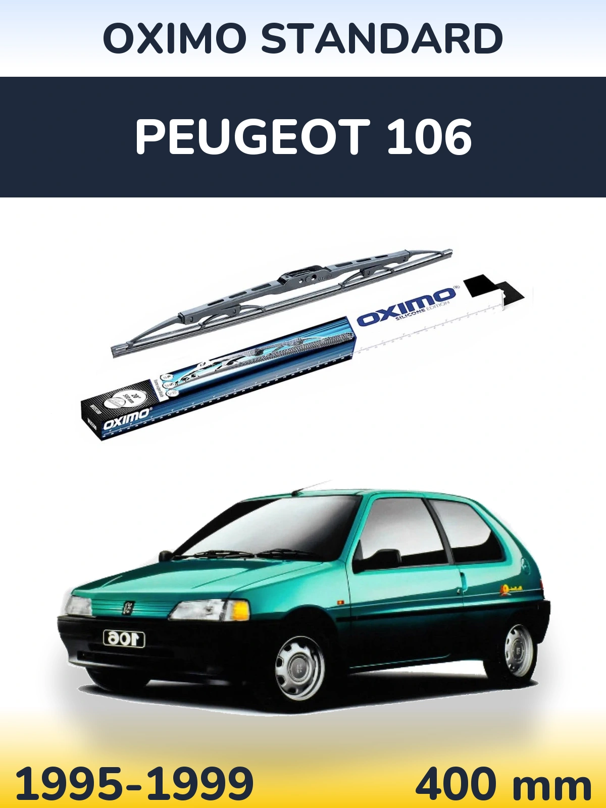 Tylna wycieraczka Oximo Standard 400 mm do Peugeot 106 1995-1999