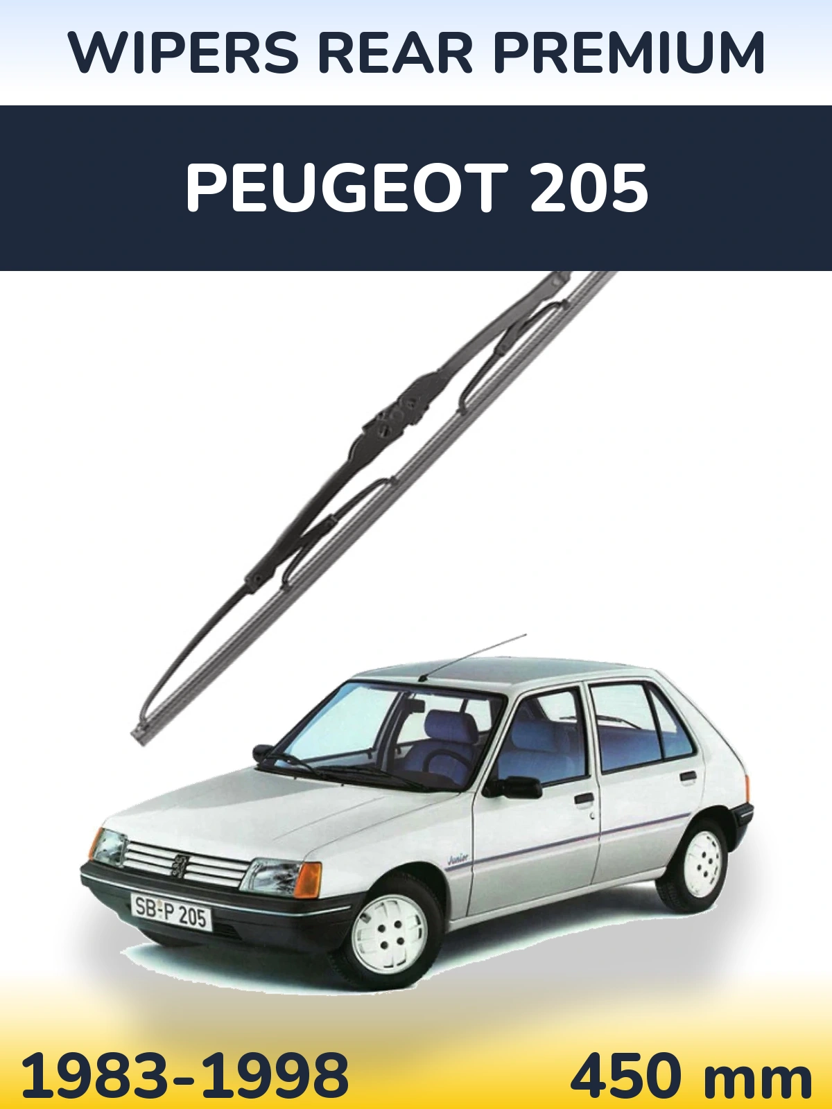 Tylna wycieraczka WIPERS REAR PREMIUM 450 mm do Peugeot 205 1983-1998