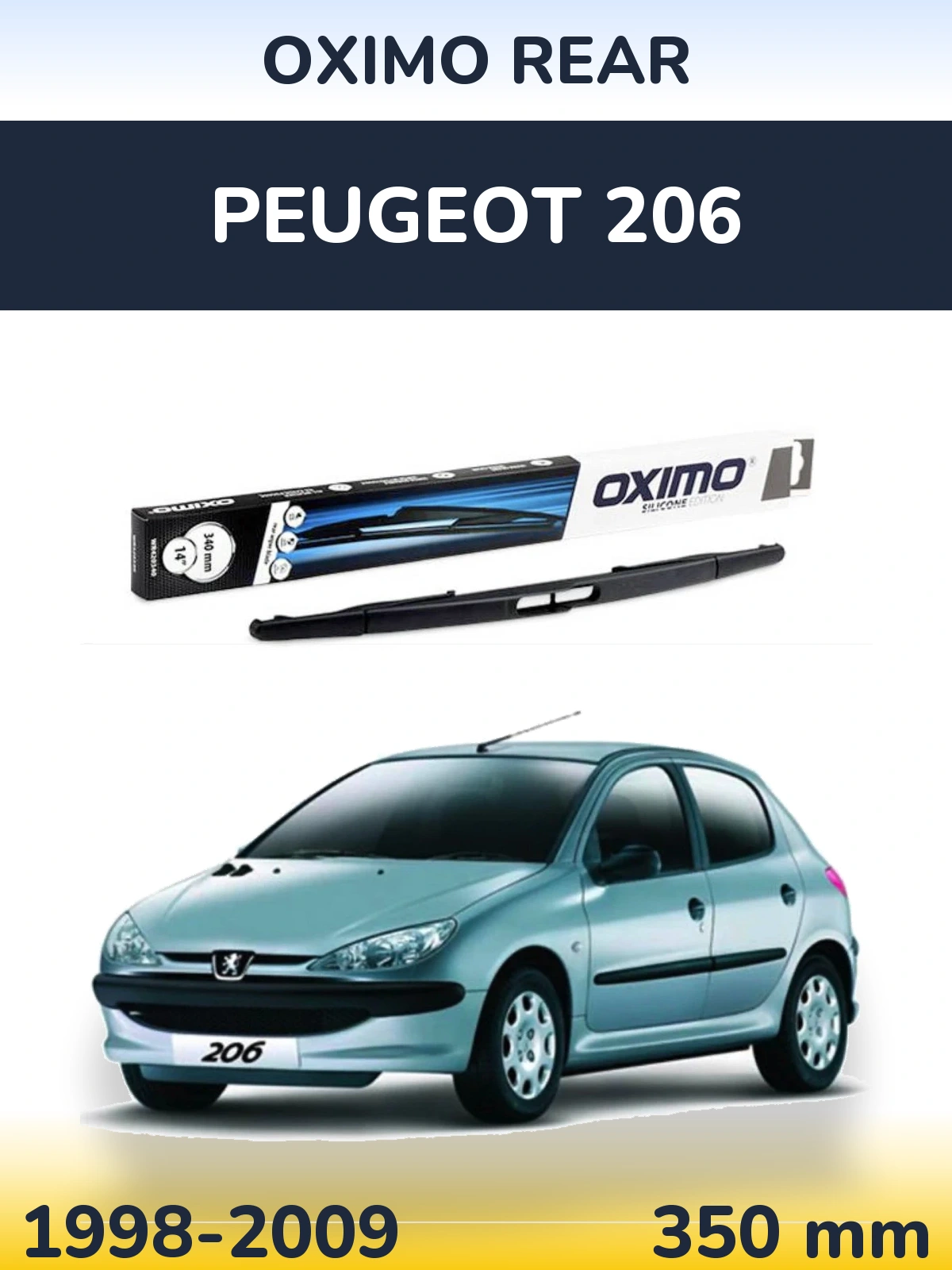 Tylna wycieraczka Oximo Rear 350 mm do Peugeot 206 1998-2009
