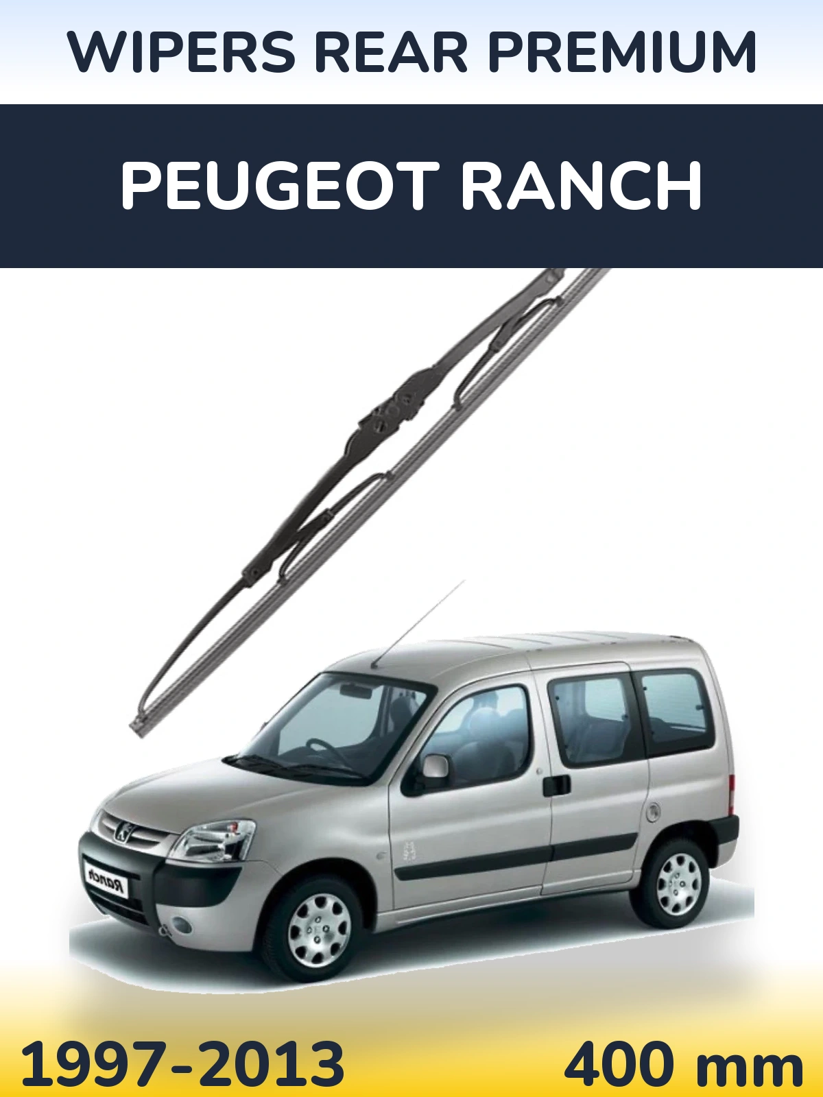 Tylna wycieraczka WIPERS REAR PREMIUM 400 mm do Peugeot Ranch 1997-2013