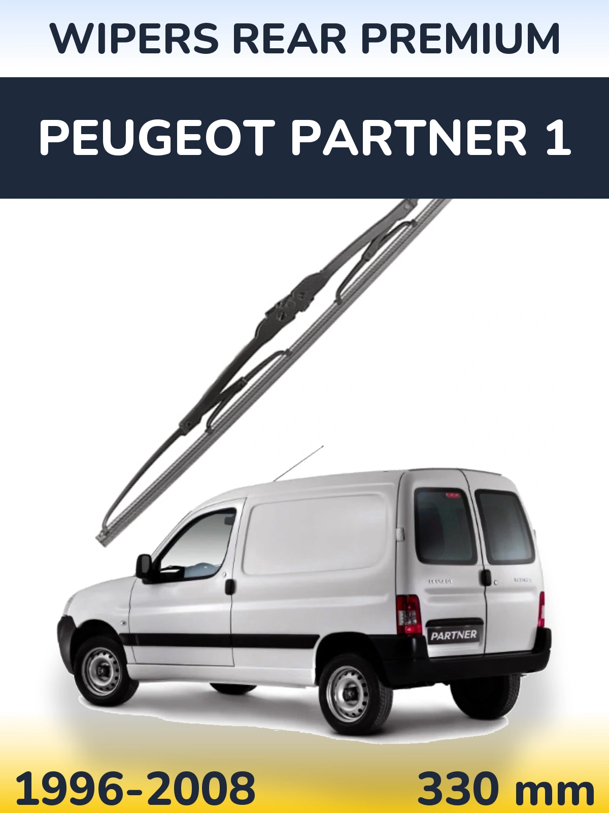 Tylna wycieraczka WIPERS REAR PREMIUM 330 mm do Peugeot Partner 1 1996-2008