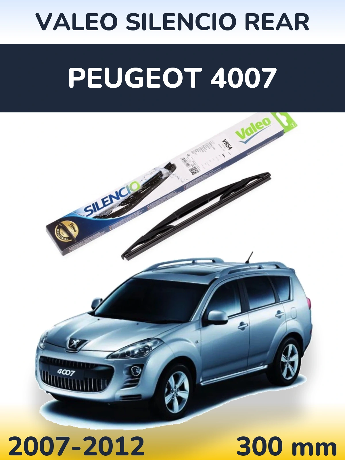 Tylna wycieraczka Valeo Silencio Rear 300 mm do Peugeot 4007 2007-2012