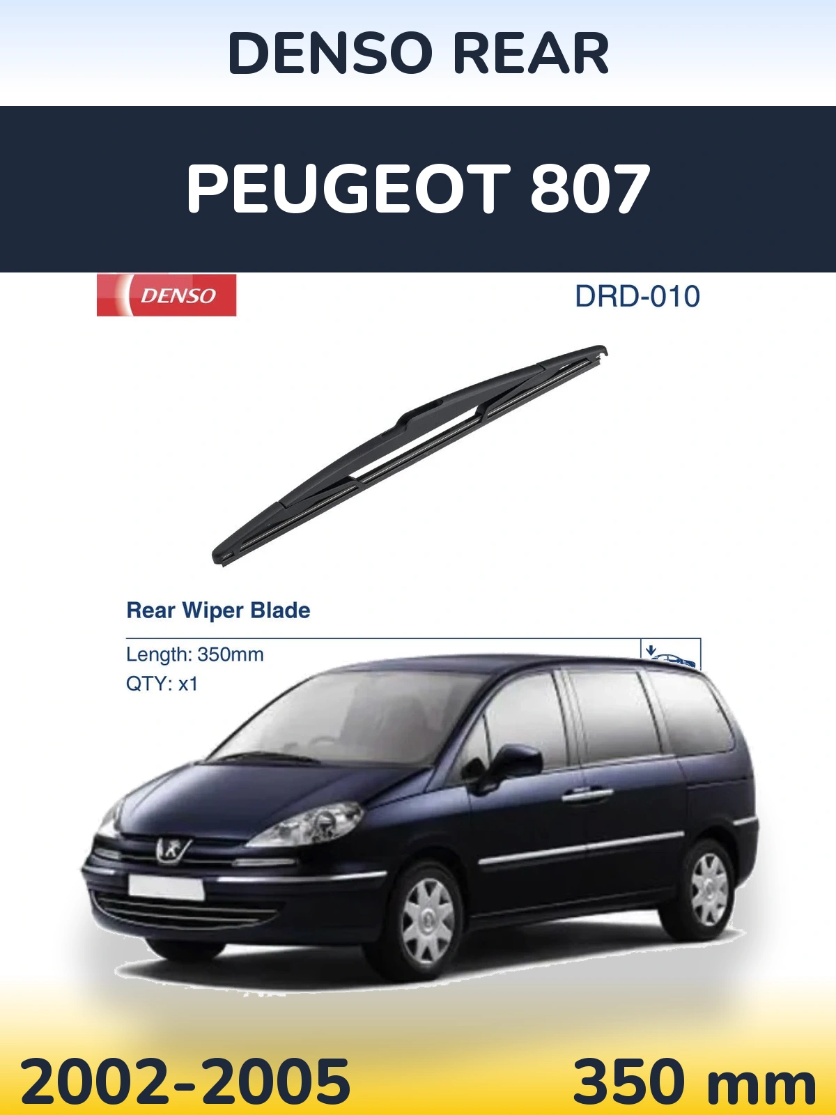 Tylna wycieraczka Denso Rear 350 mm do Peugeot 807 2002-2005