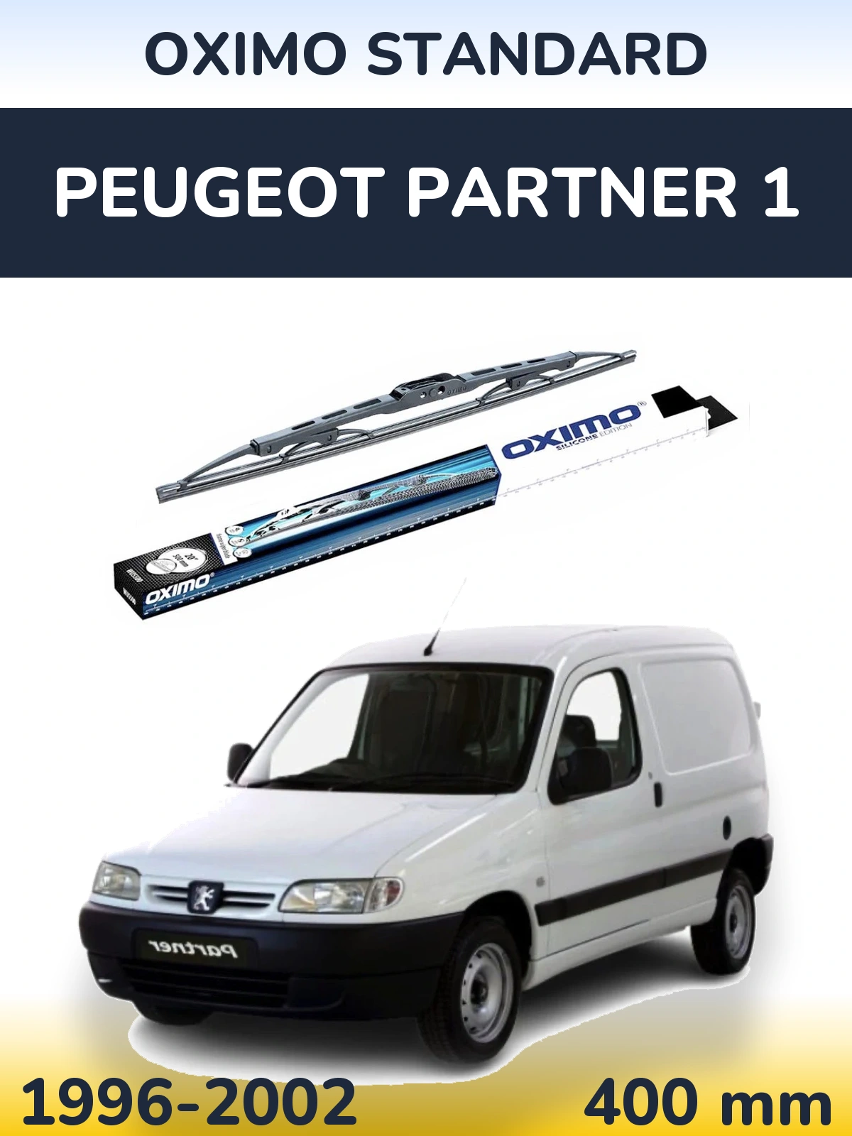 Tylna wycieraczka Oximo Standard 400 mm do Peugeot Partner 1 1996-2002