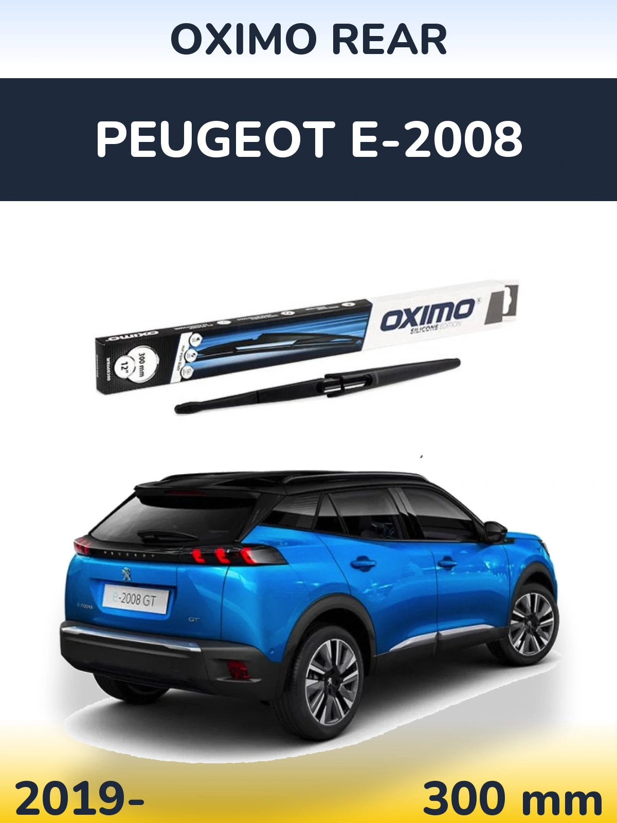 Tylna wycieraczka Oximo Rear 300 mm do Peugeot e-2008 2019-2026