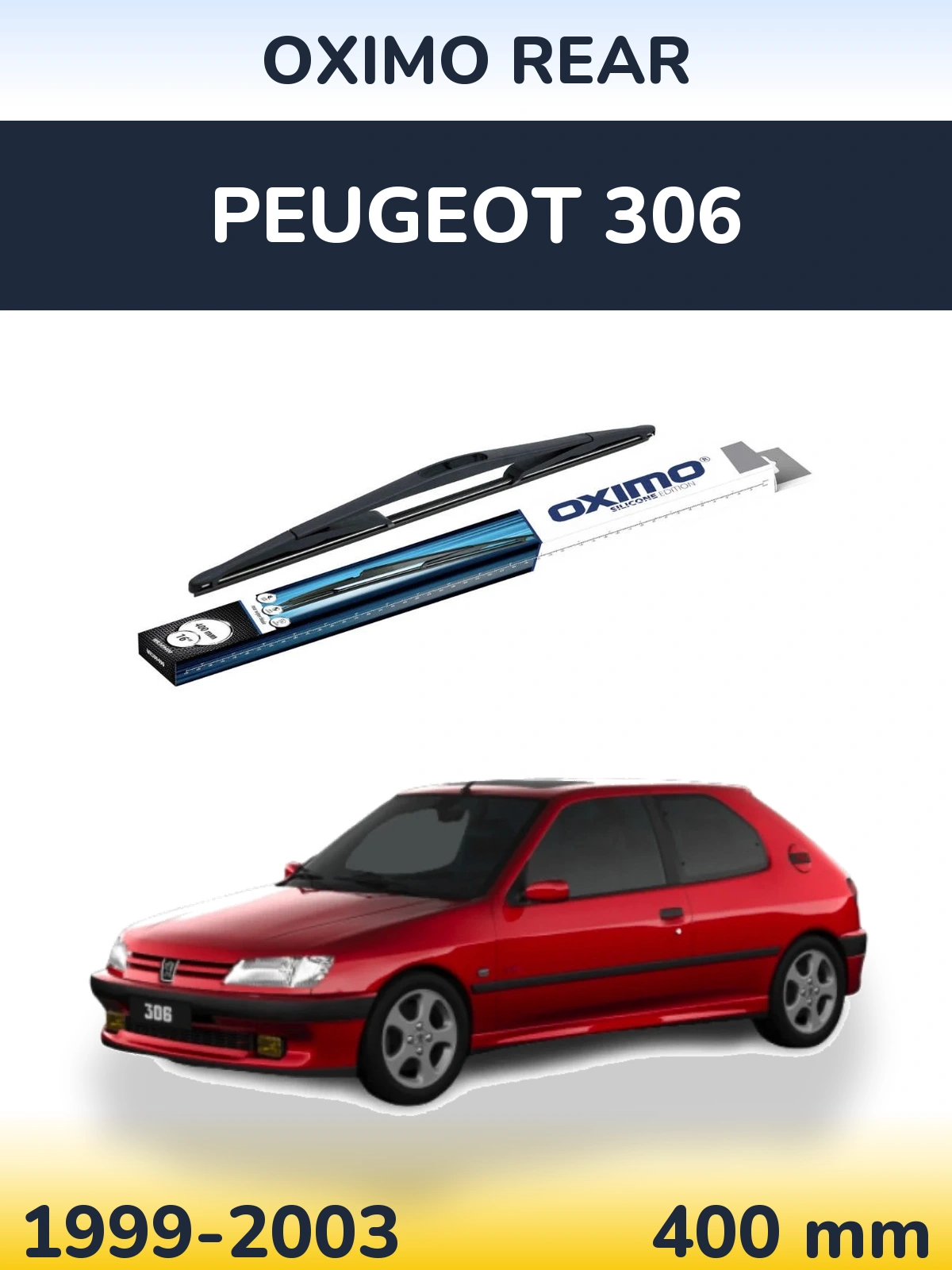 Tylna wycieraczka Oximo Rear 400 mm do Peugeot 306 1999-2003