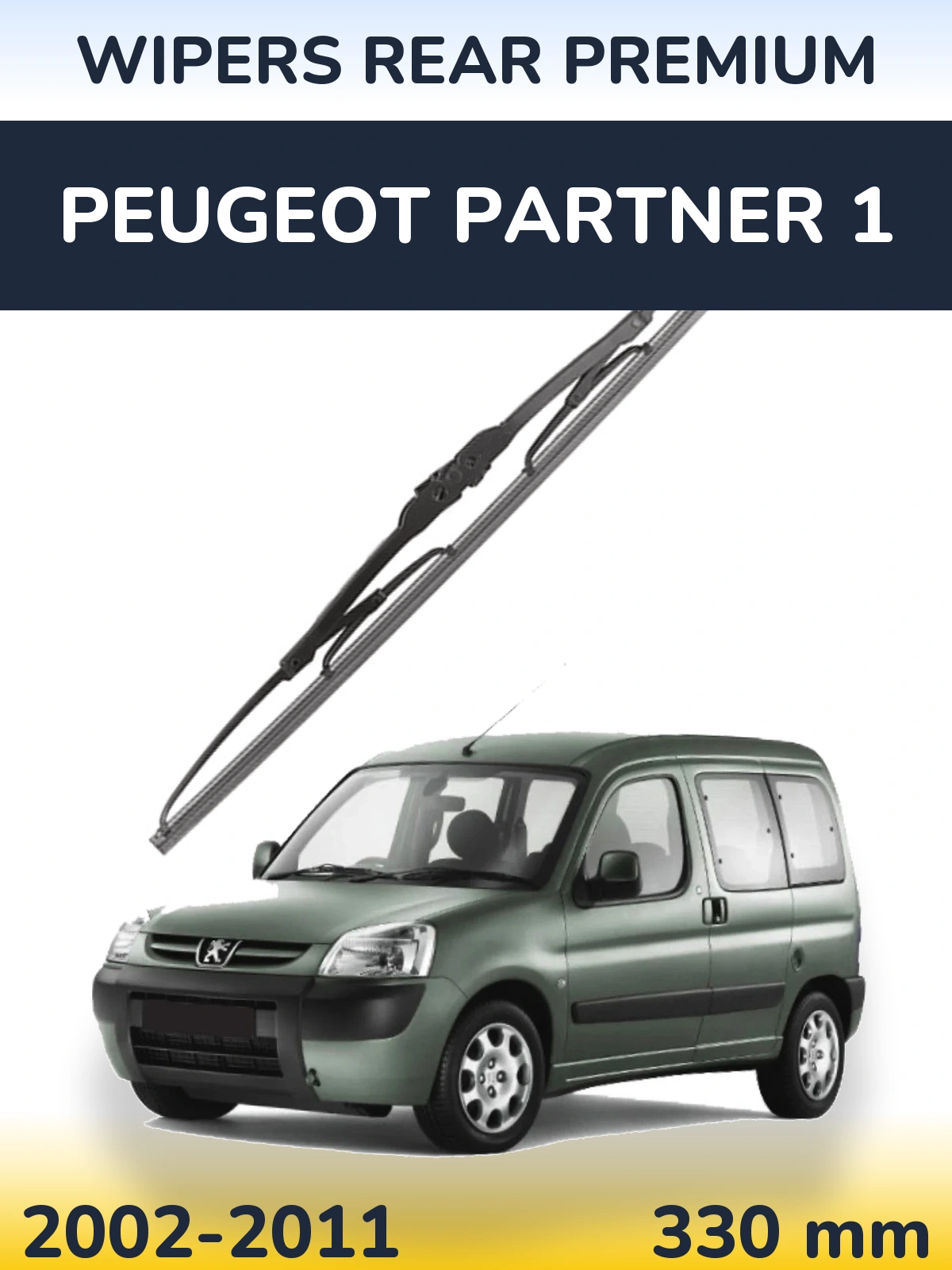 Tylna wycieraczka WIPERS REAR PREMIUM 330 mm do Peugeot Partner 1 2002-2011