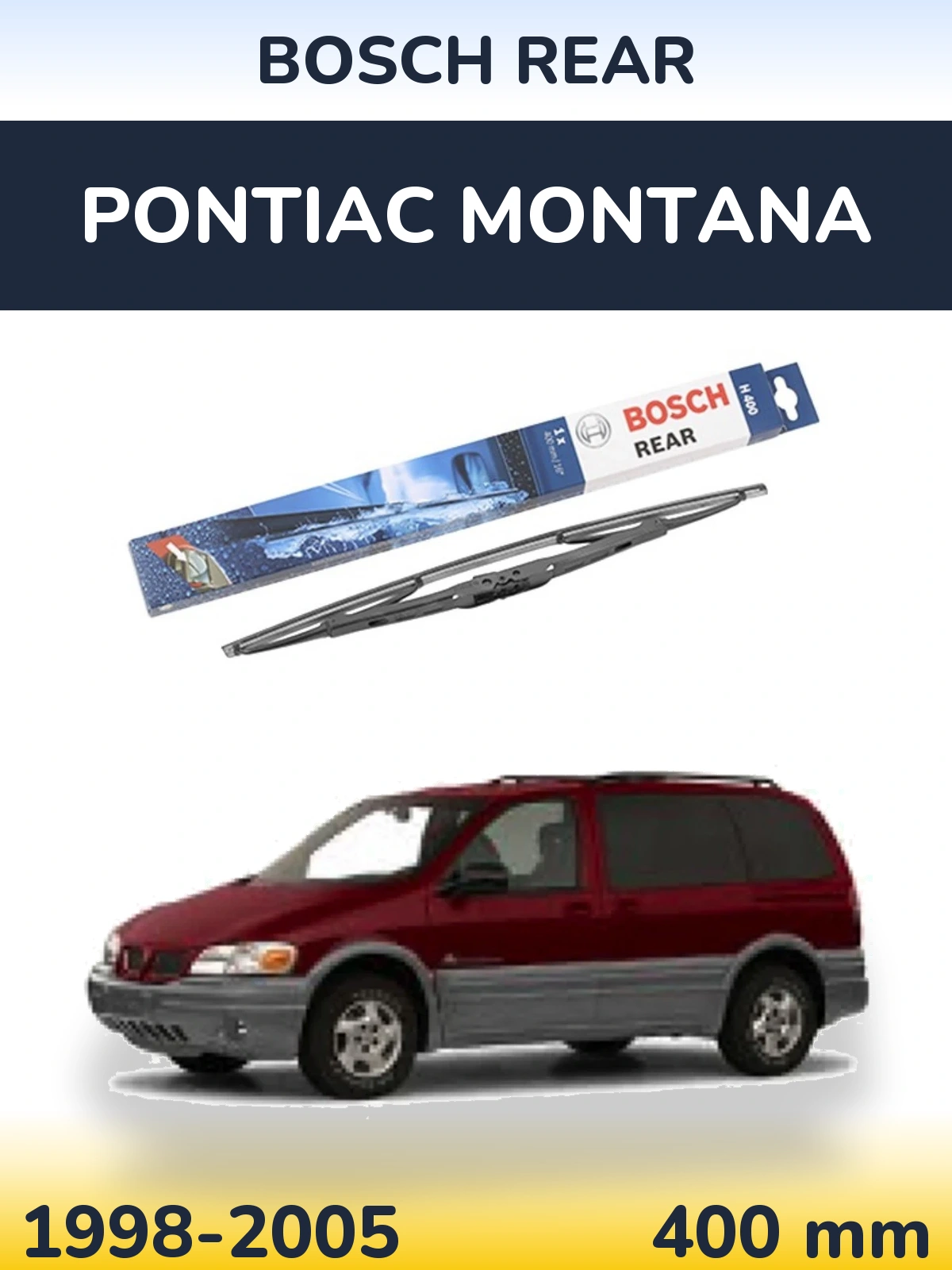 Задний дворник BOSCH Rear 400 мм для Pontiac Montana 1998-2005