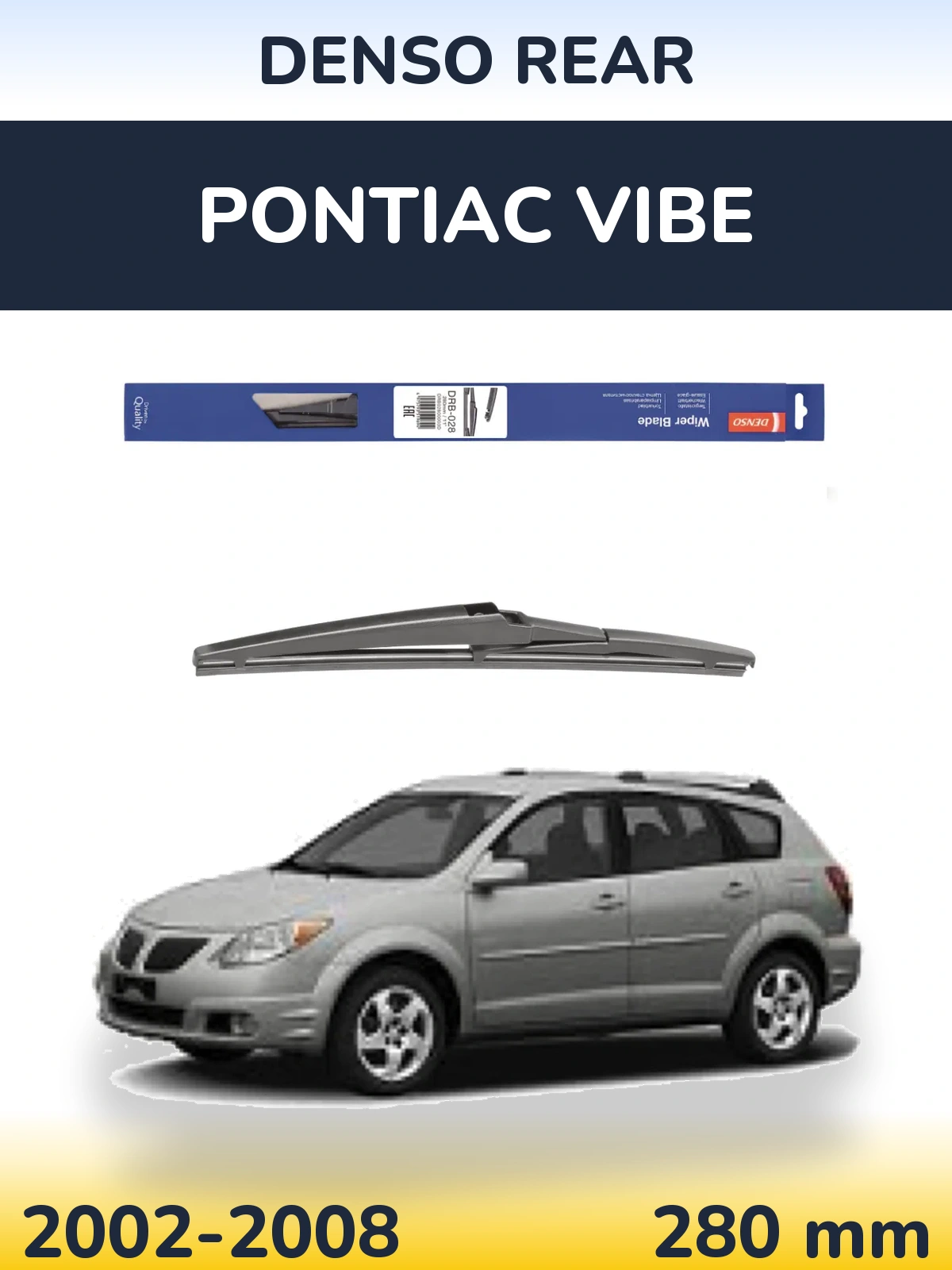 Задний дворник Denso Rear 280 мм для Pontiac Vibe 2002-2008