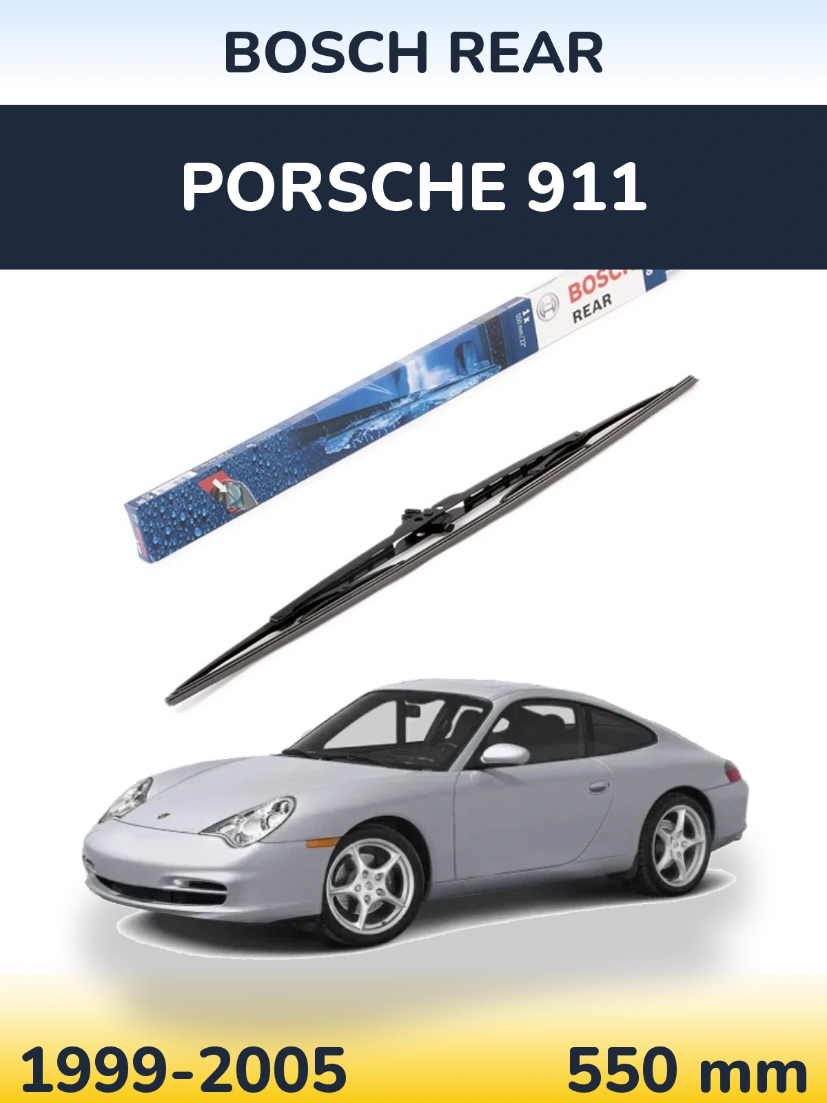 Задний дворник BOSCH Rear 550 мм для Porsche 911 1999-2005