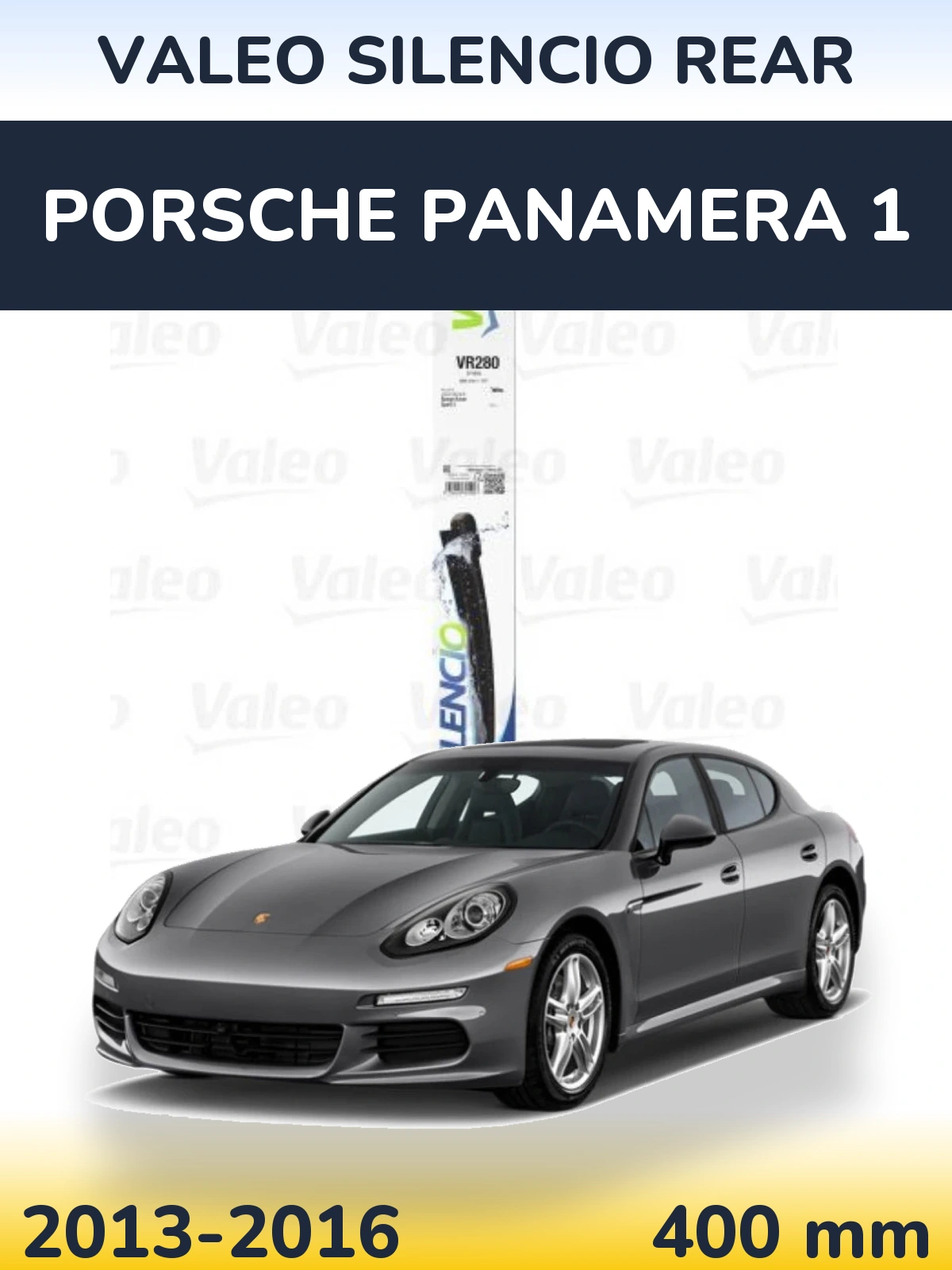Rear wiper blade Valeo Silencio Rear 380 mm for Porsche Panamera 1 2013-2016