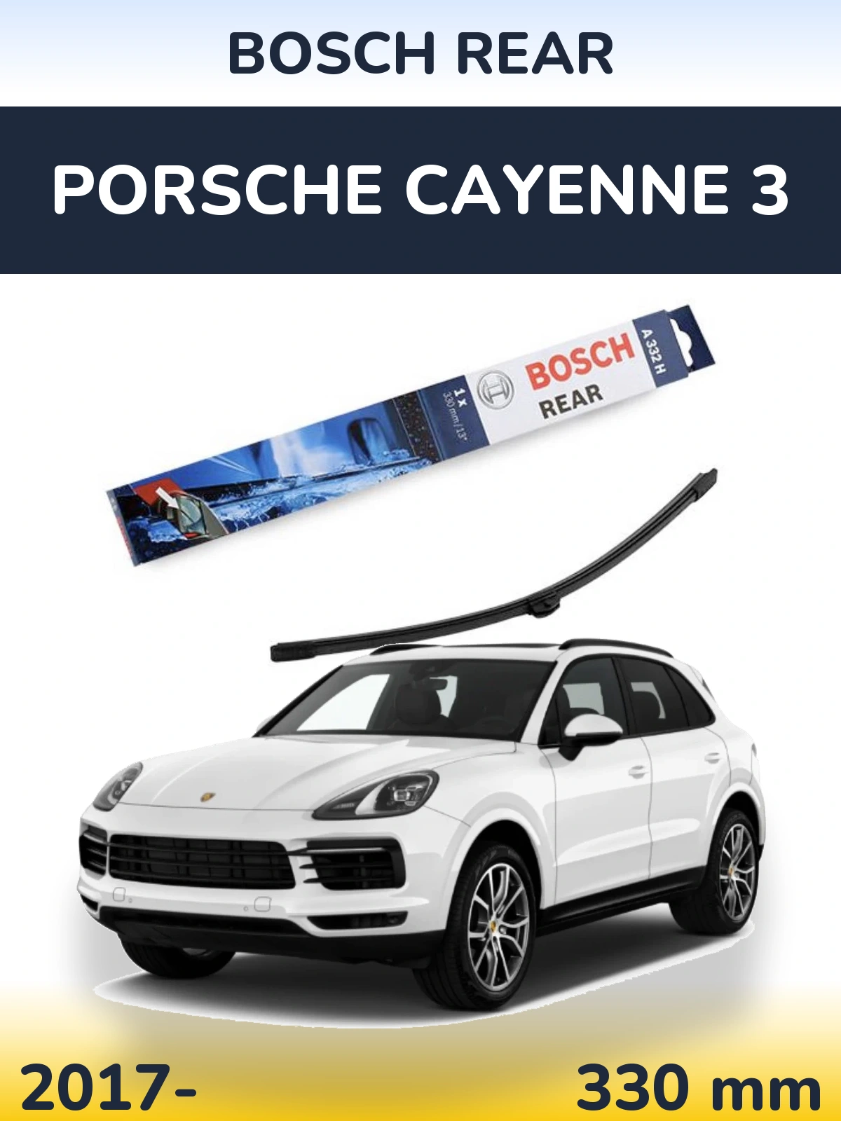 Tylna wycieraczka BOSCH Rear 330 mm do Porsche Cayenne 3 2017-2026