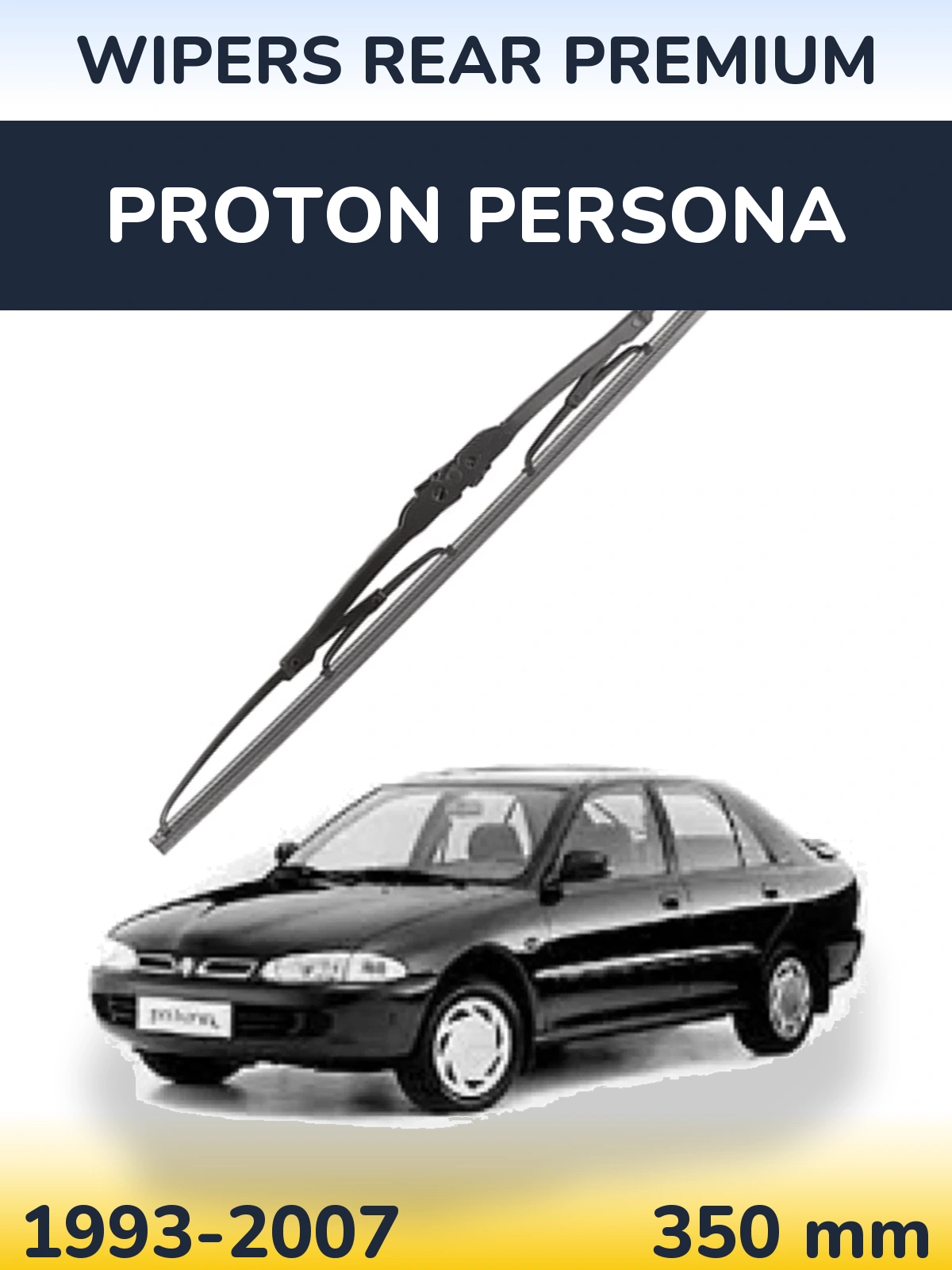 Rear wiper blade WIPERS REAR PREMIUM 350 mm for Proton Persona 1993-2007