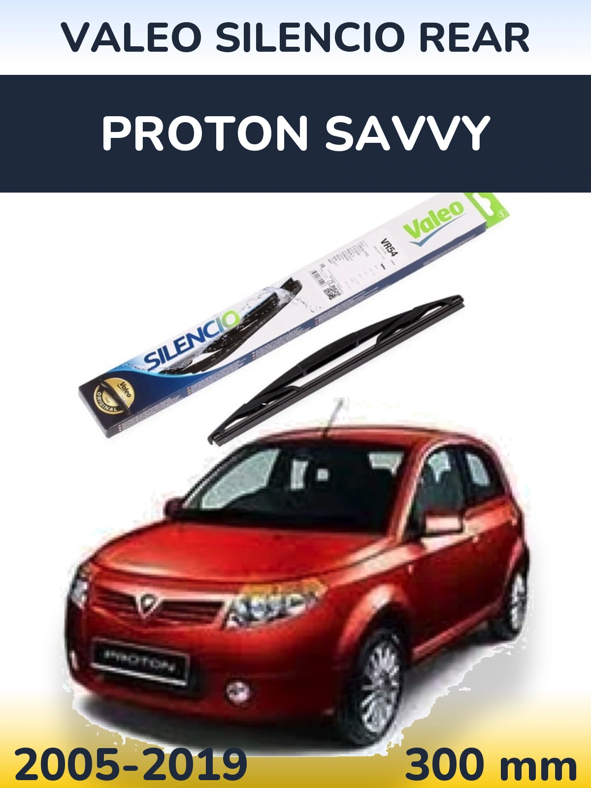 Задний дворник Valeo Silencio Rear 300 мм для Proton Savvy 2005-2019