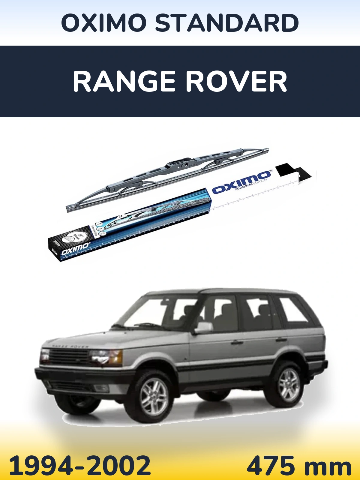 Rear wiper blade Oximo Standard 475 mm for Range Rover  1994-2002