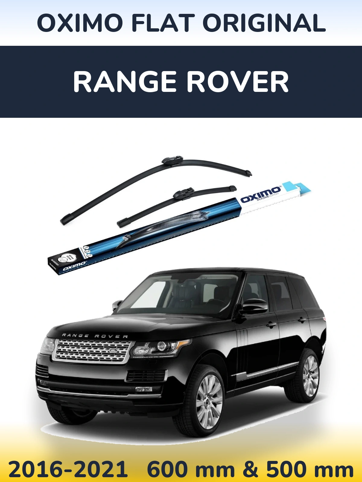 Komplet przednich wycieraczek Oximo Flat Original 600 & 500 mm do Range Rover  2016-2021