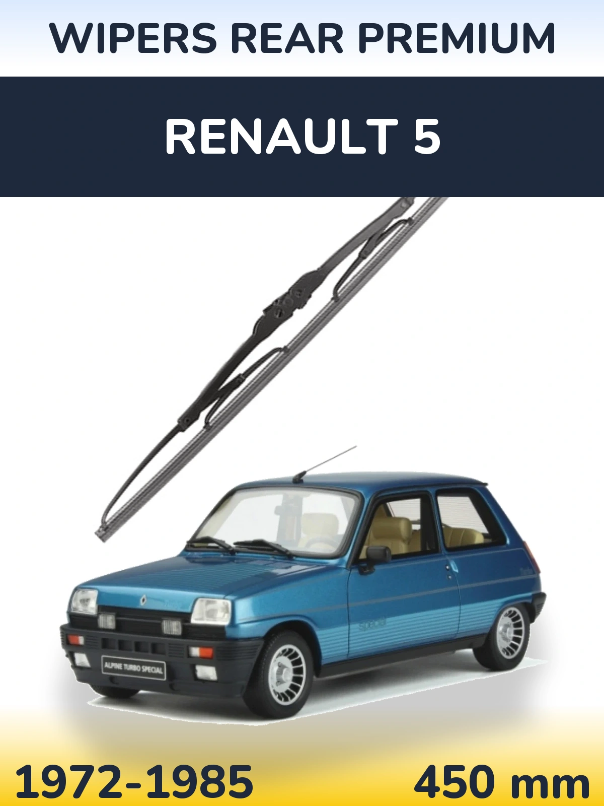 Tylna wycieraczka WIPERS REAR PREMIUM 450 mm do Renault 5 1972-1985
