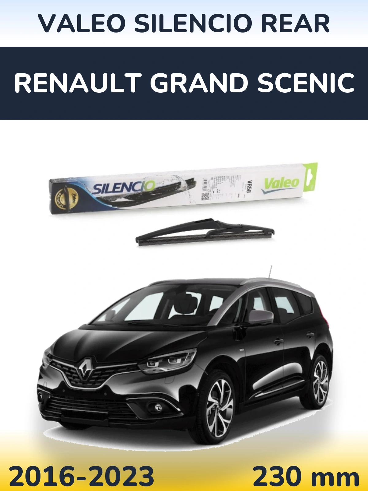 Tylna wycieraczka Valeo Silencio Rear 240 mm do Renault Grand Scenic 2016-2023