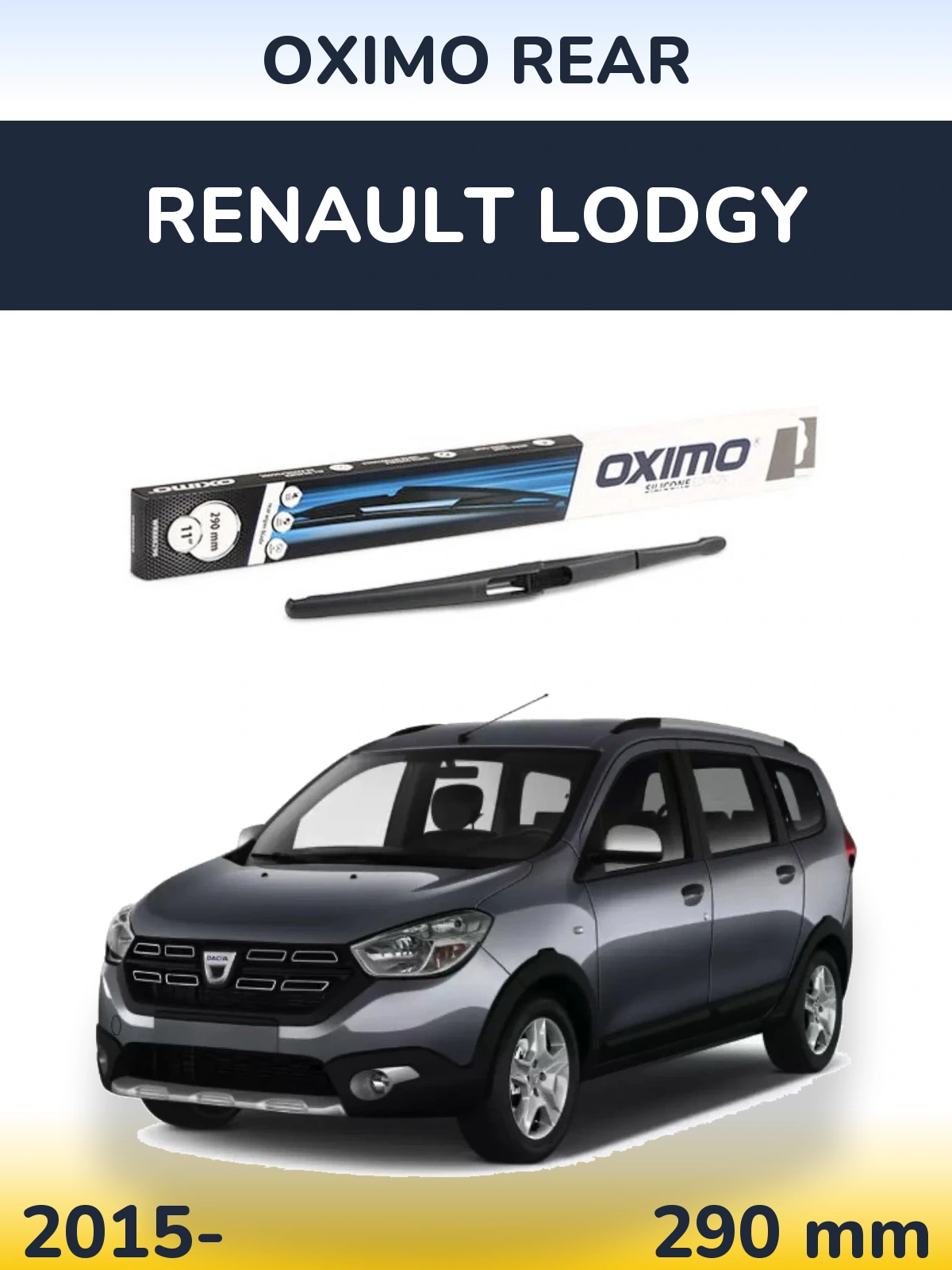 Задний дворник Oximo Rear 290 мм для Renault Lodgy 2015-2026