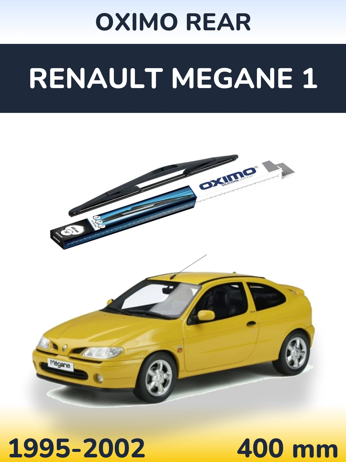 Rear wiper blade Oximo Rear 400 mm for Renault Megane 1 1995-2002