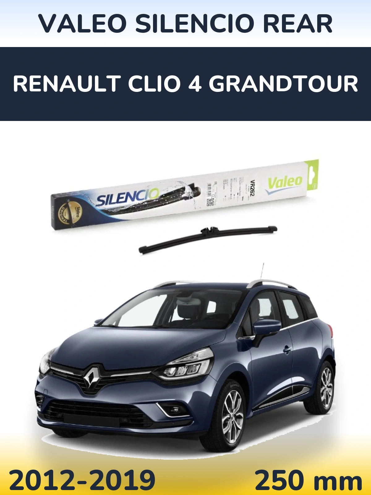 Задний дворник Valeo Silencio Rear 240 мм для Renault Clio 4 Grandtour 2012-2019