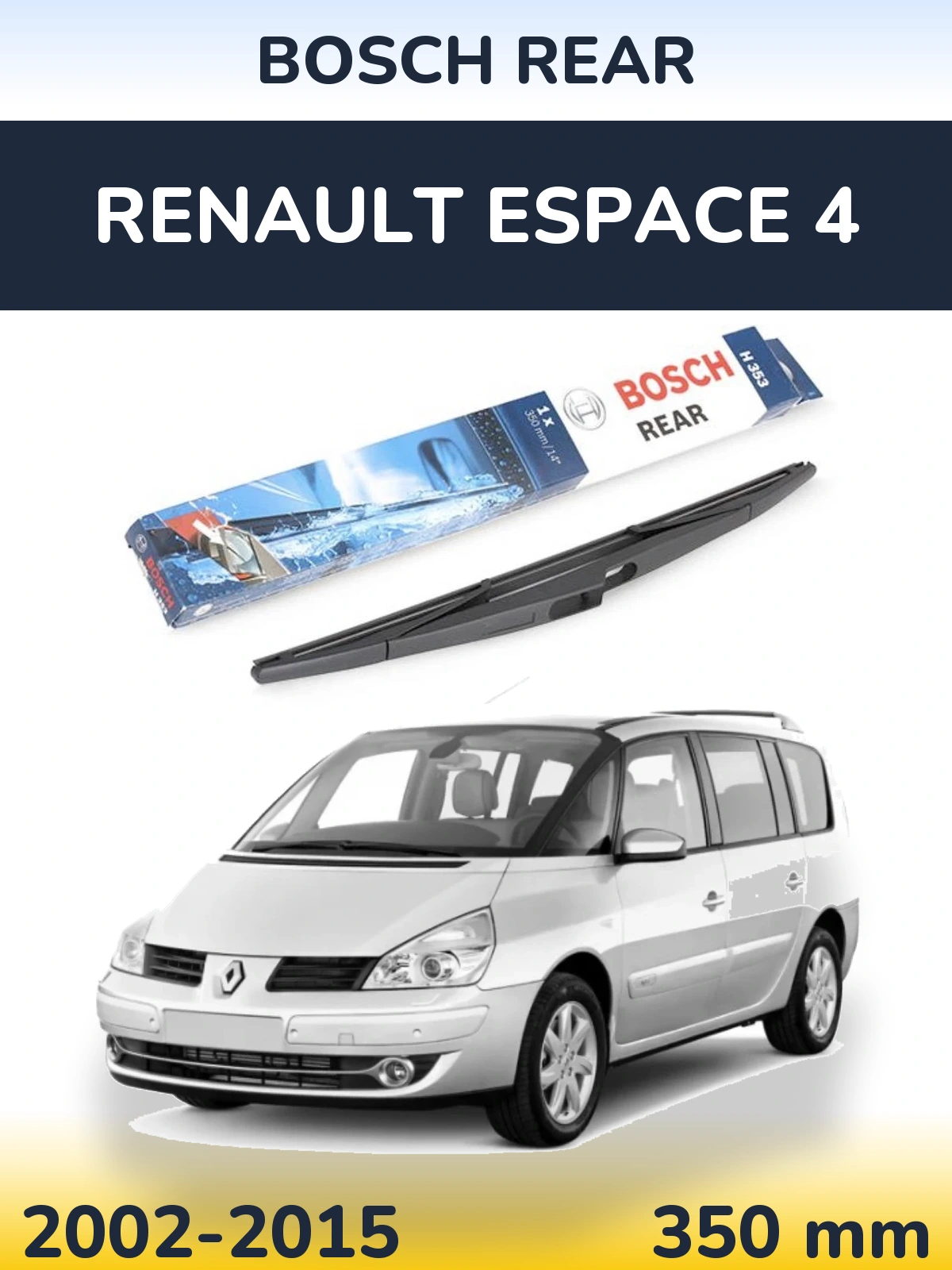 Tylna wycieraczka BOSCH Rear 350 mm do Renault Espace 4 2002-2015